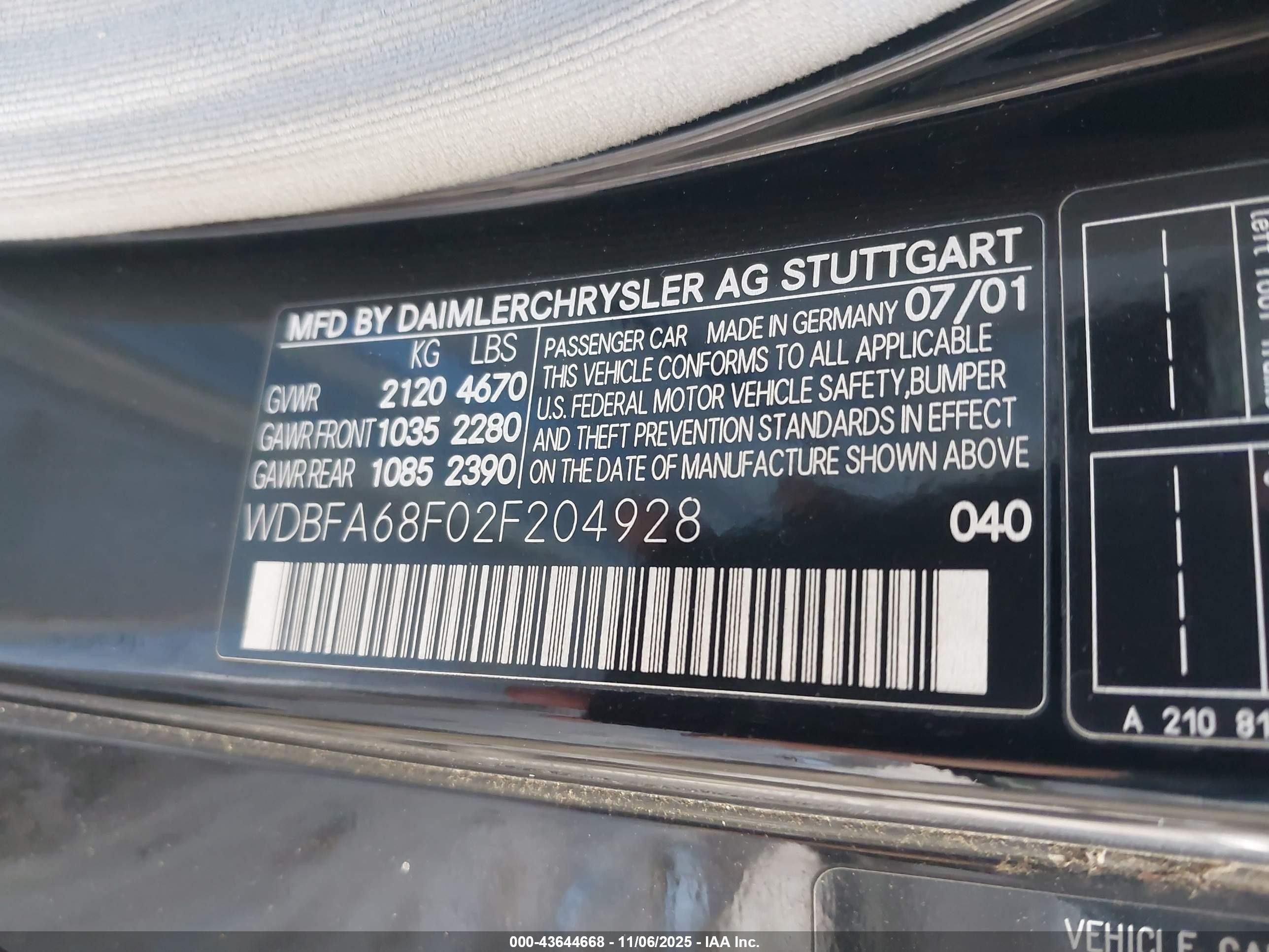 2002 Mercedes-benz Sl 500   Черный vin: WDBFA68F02F204928
