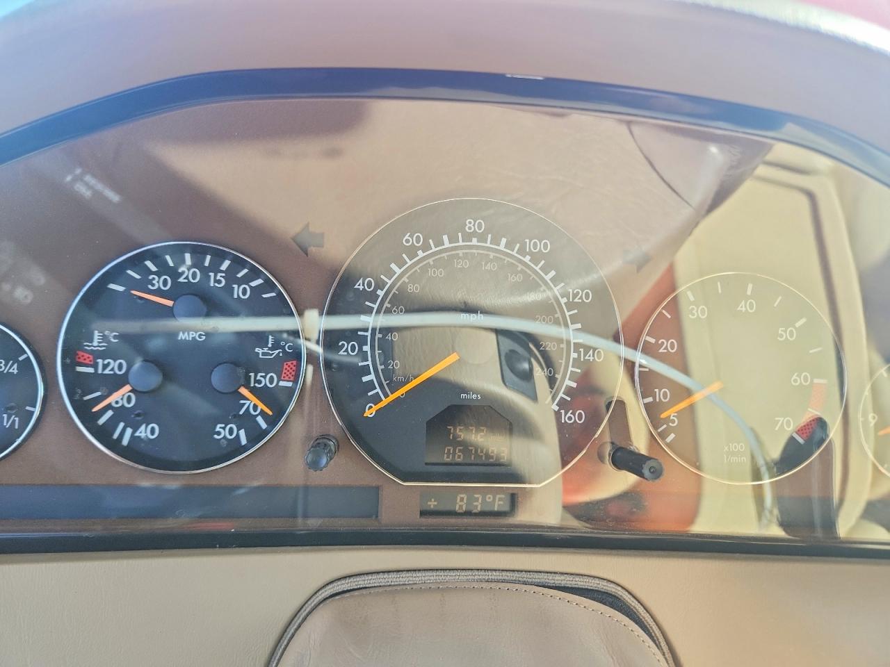 1999 Mercedes-benz Sl 500 Red vin: WDBFA68F1XF173809