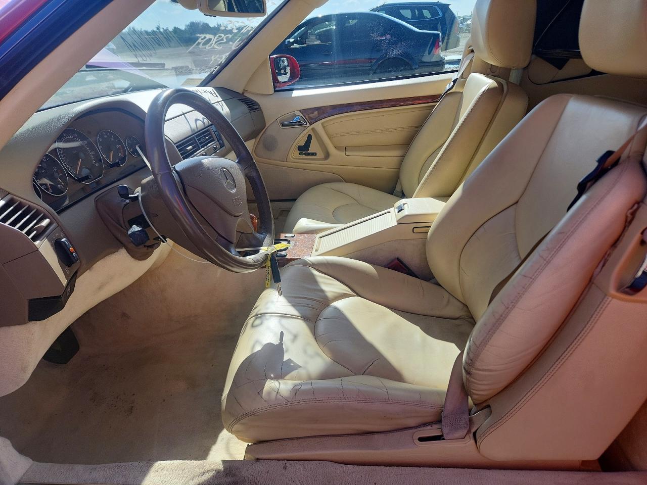 1999 Mercedes-benz Sl 500 Red vin: WDBFA68F1XF173809