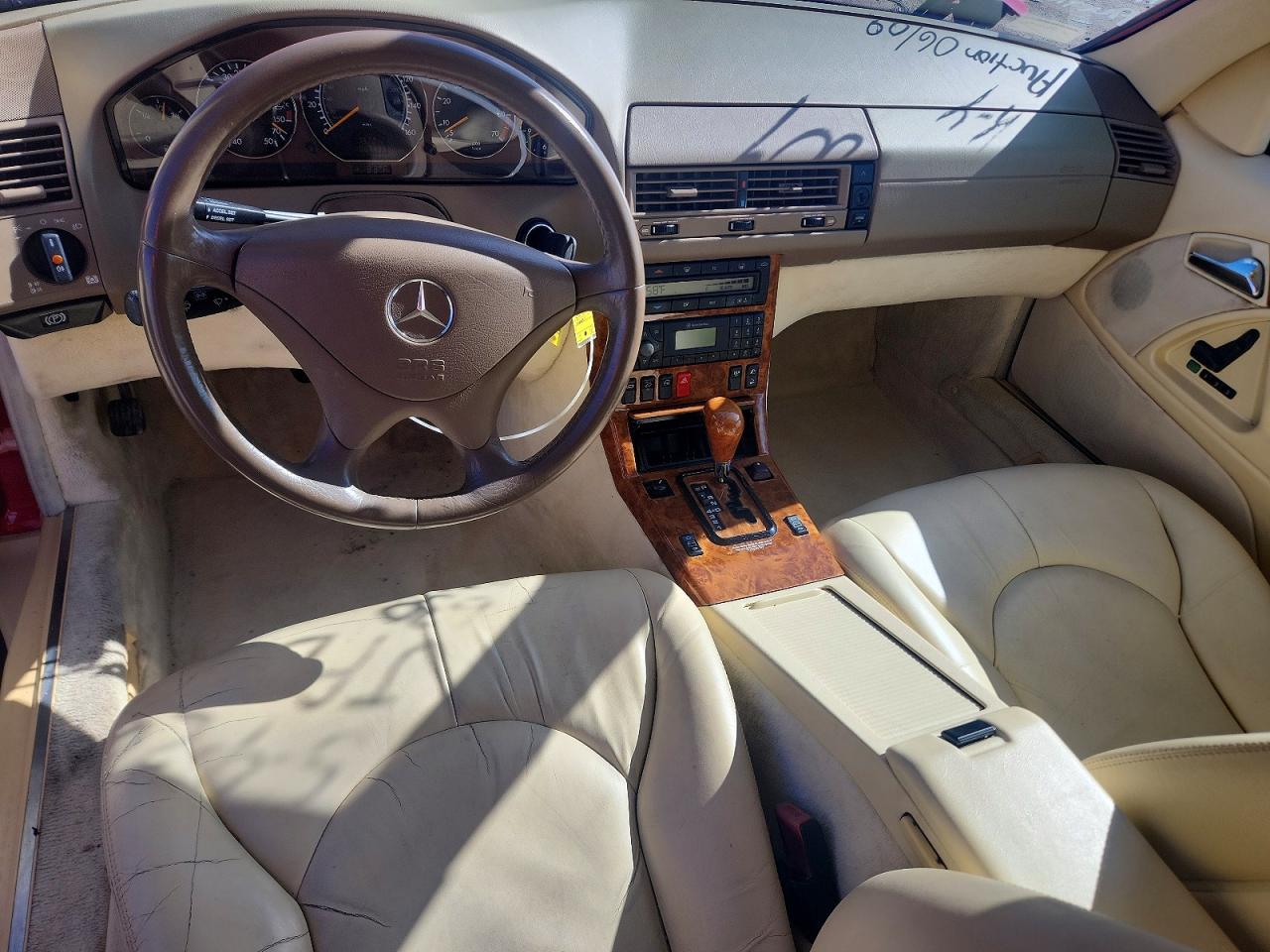 1999 Mercedes-benz Sl 500 Red vin: WDBFA68F1XF173809