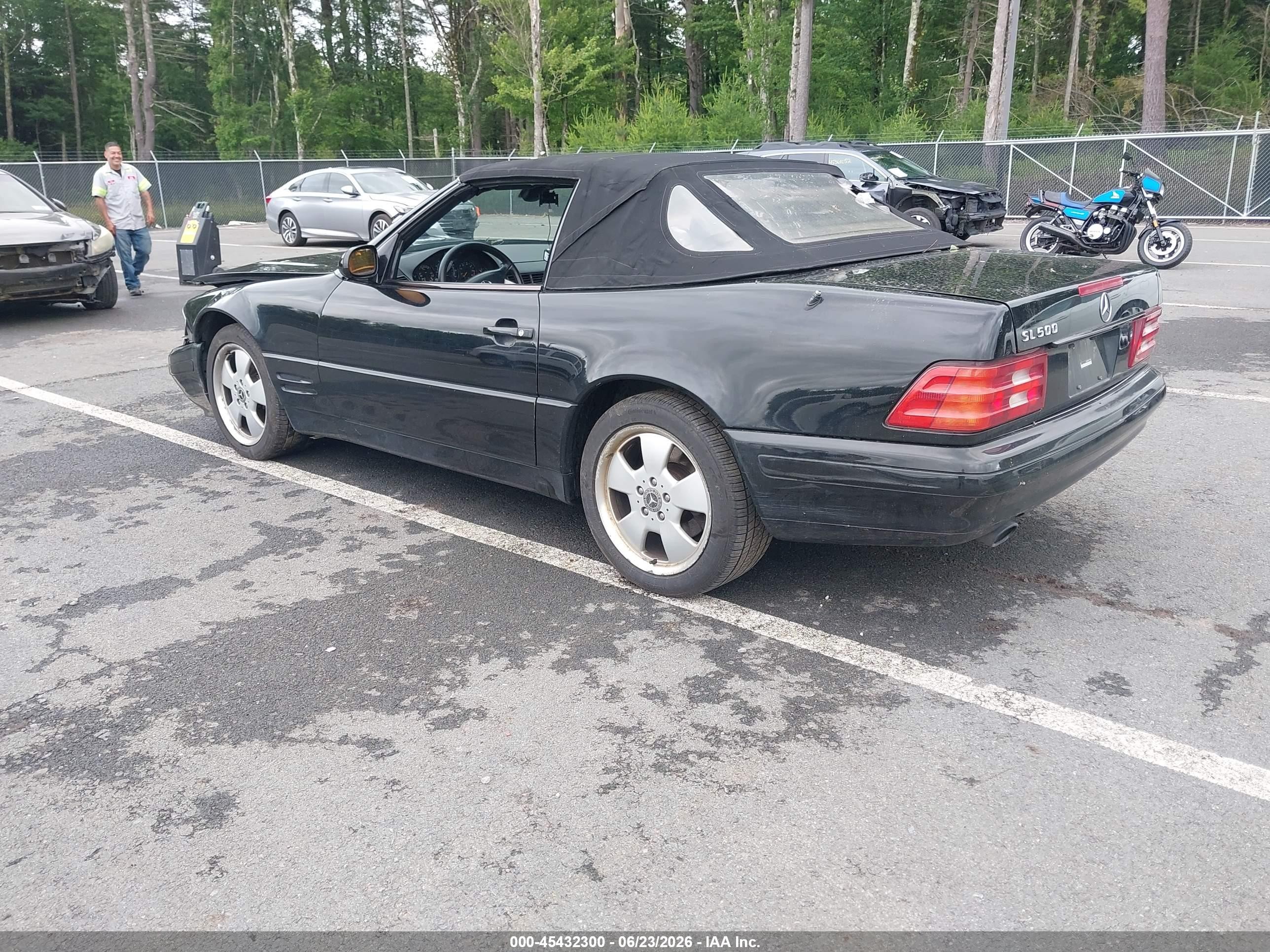 1999 Mercedes-benz Sl 500   Black vin: WDBFA68F1XF175740