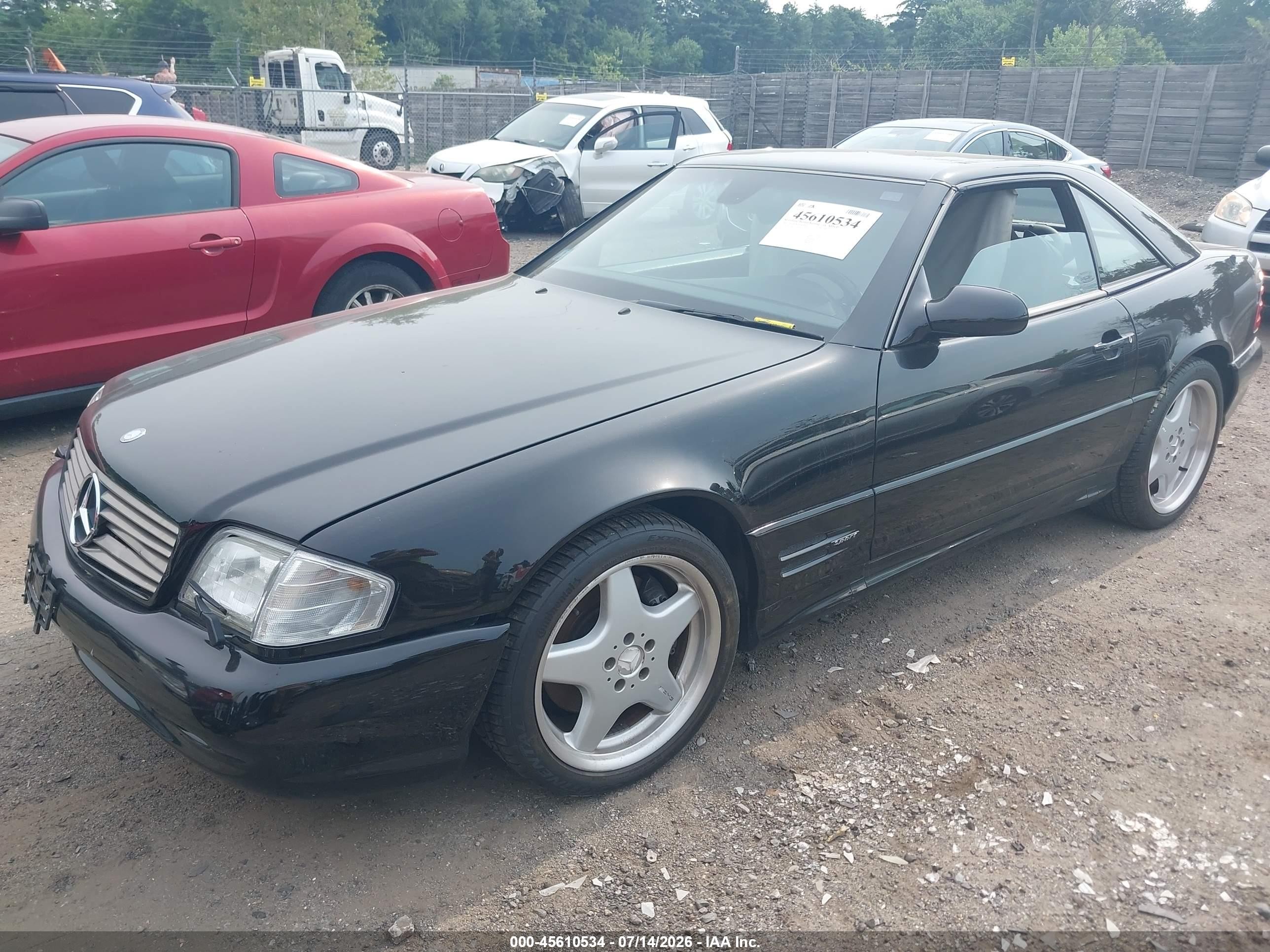 1999 Mercedes-benz Sl 500   Black vin: WDBFA68F1XF187483