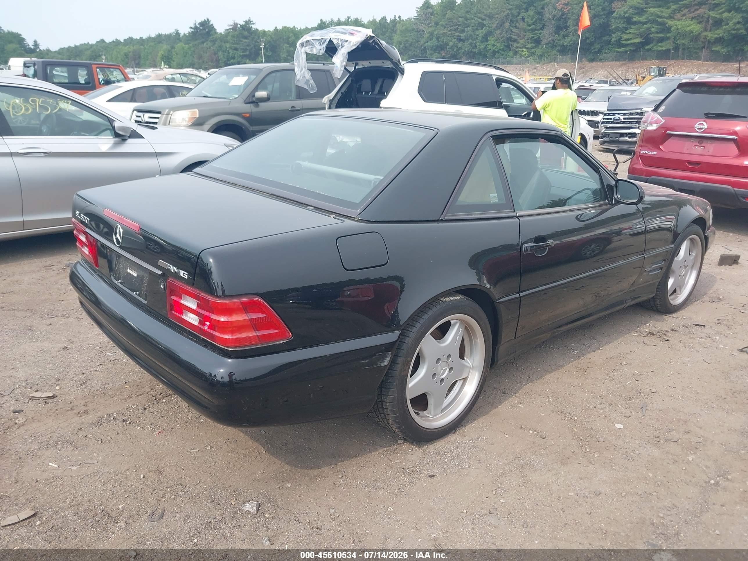 1999 Mercedes-benz Sl 500   Black vin: WDBFA68F1XF187483