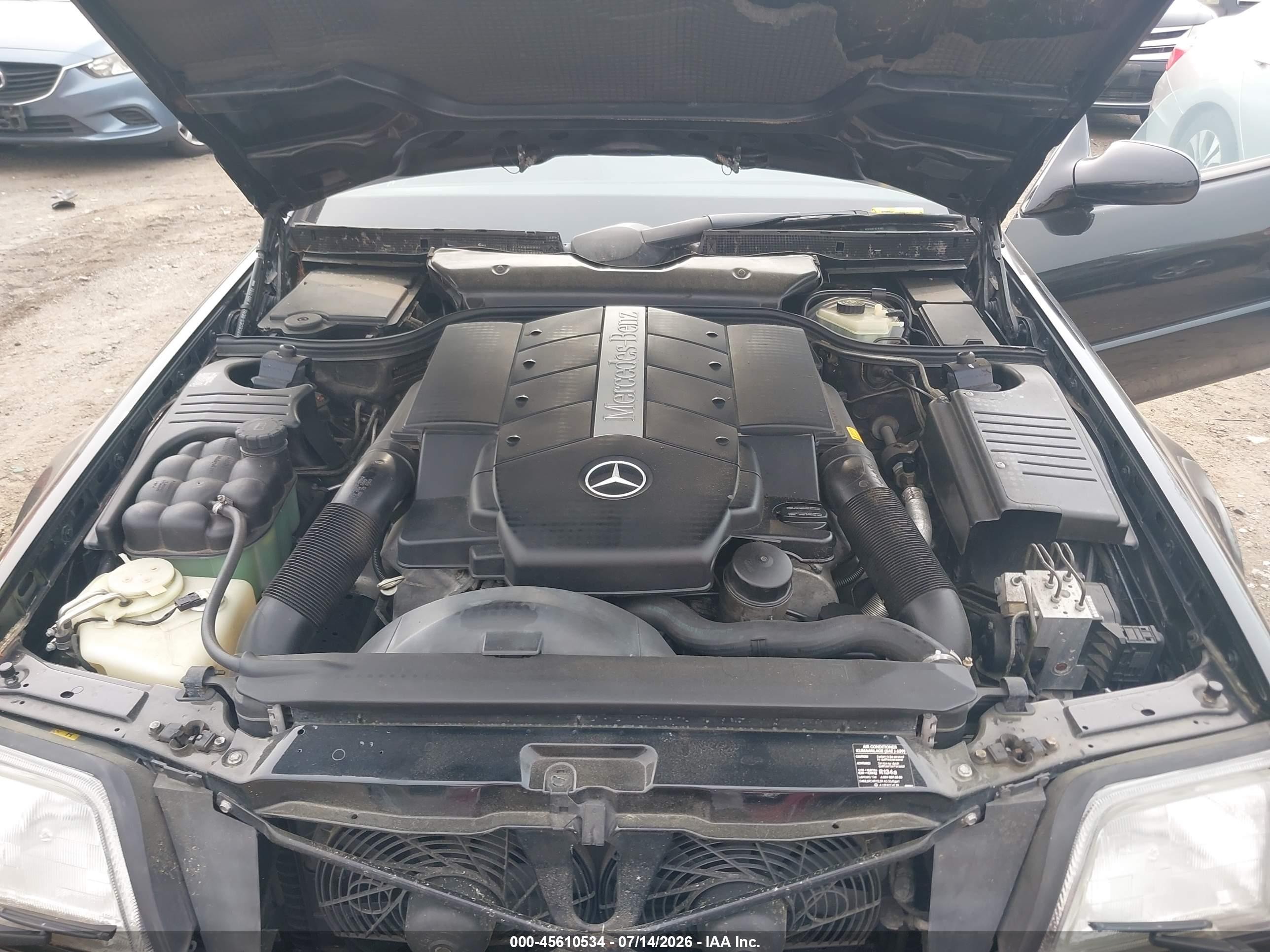 1999 Mercedes-benz Sl 500   Black vin: WDBFA68F1XF187483