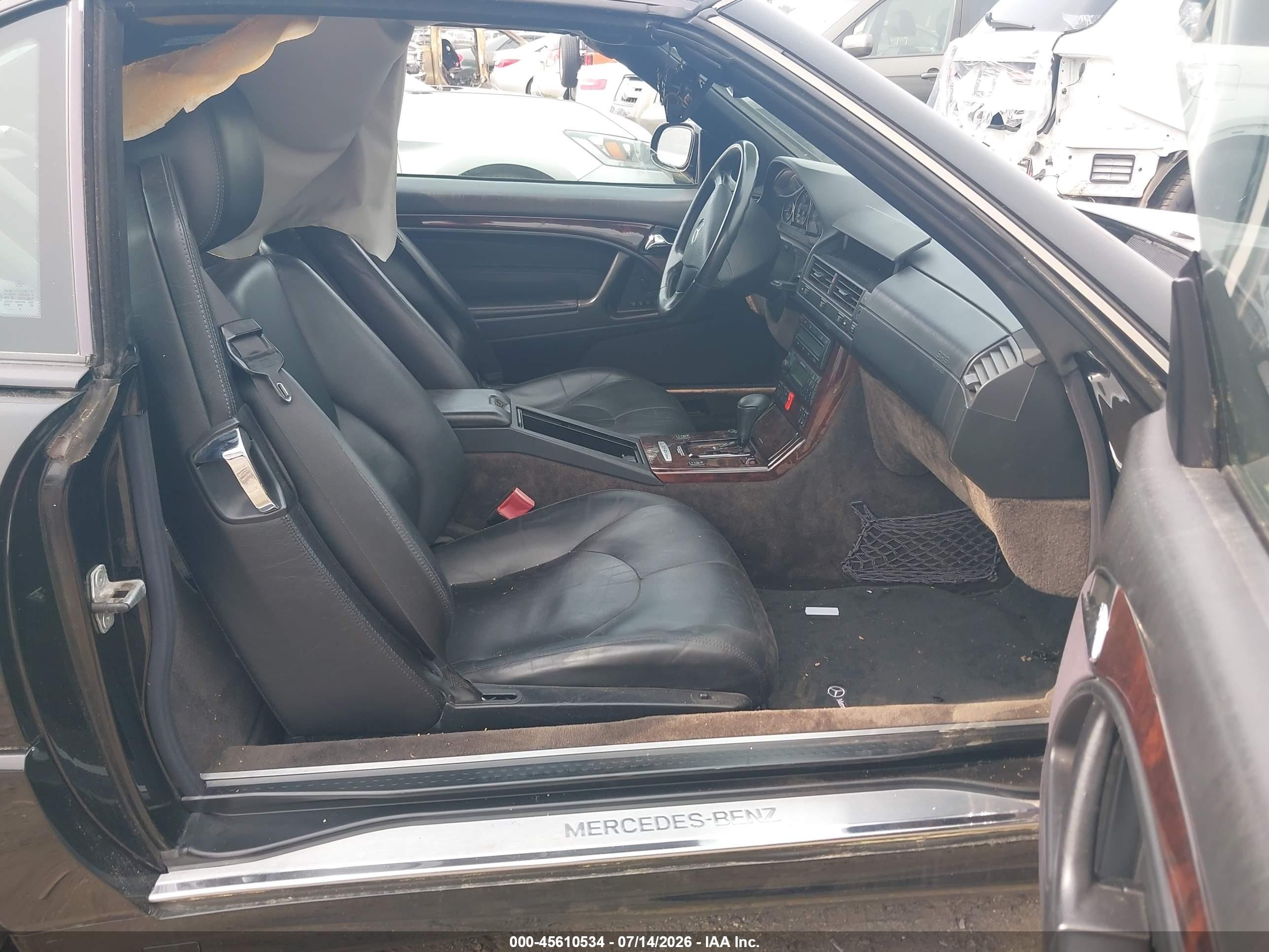 1999 Mercedes-benz Sl 500   Black vin: WDBFA68F1XF187483