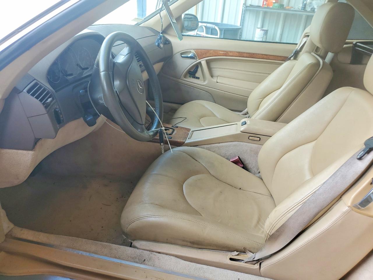 2000 Mercedes-benz Sl 500 Beige vin: WDBFA68F1YF189767