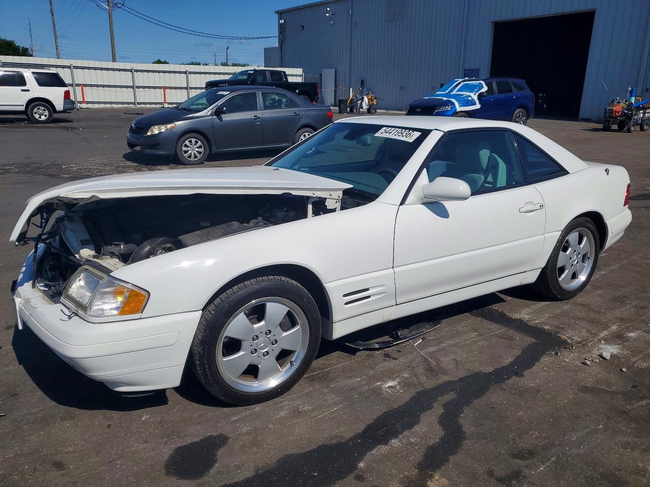 2000 Mercedes-benz Sl 500 White vin: WDBFA68F1YF190238