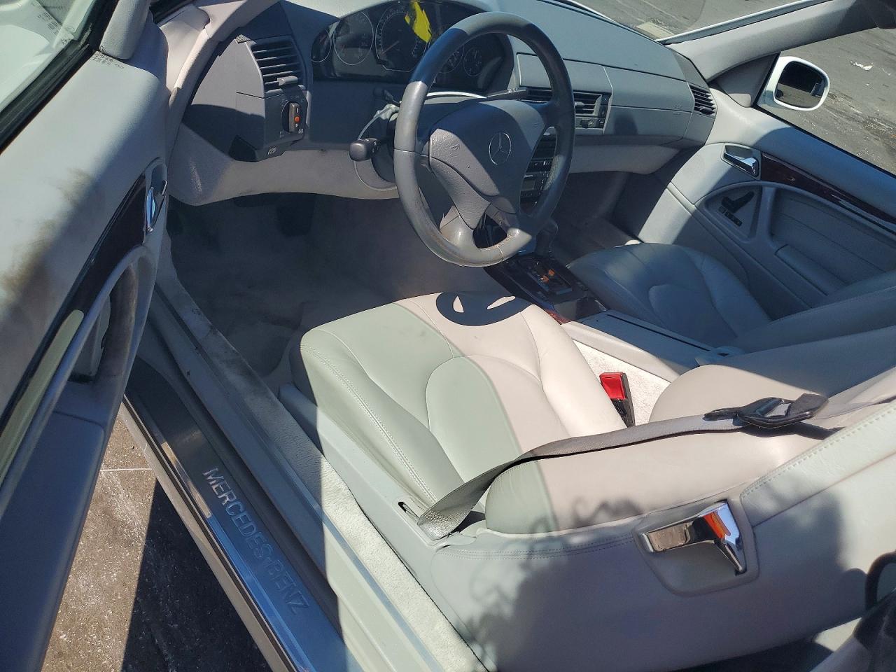 2000 Mercedes-benz Sl 500 White vin: WDBFA68F1YF190238