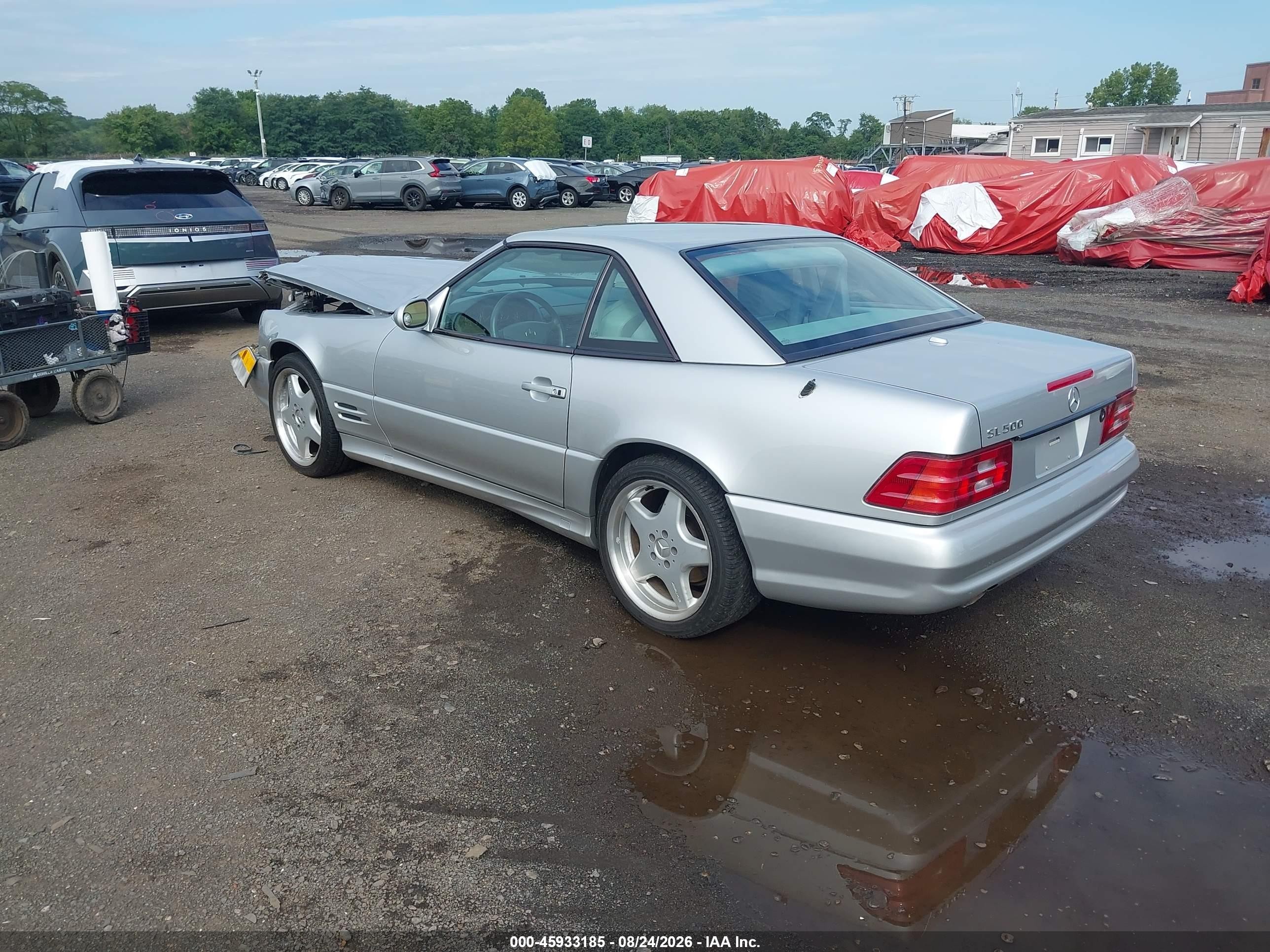 2001 Mercedes-benz Sl 500   Silver vin: WDBFA68F21F197155
