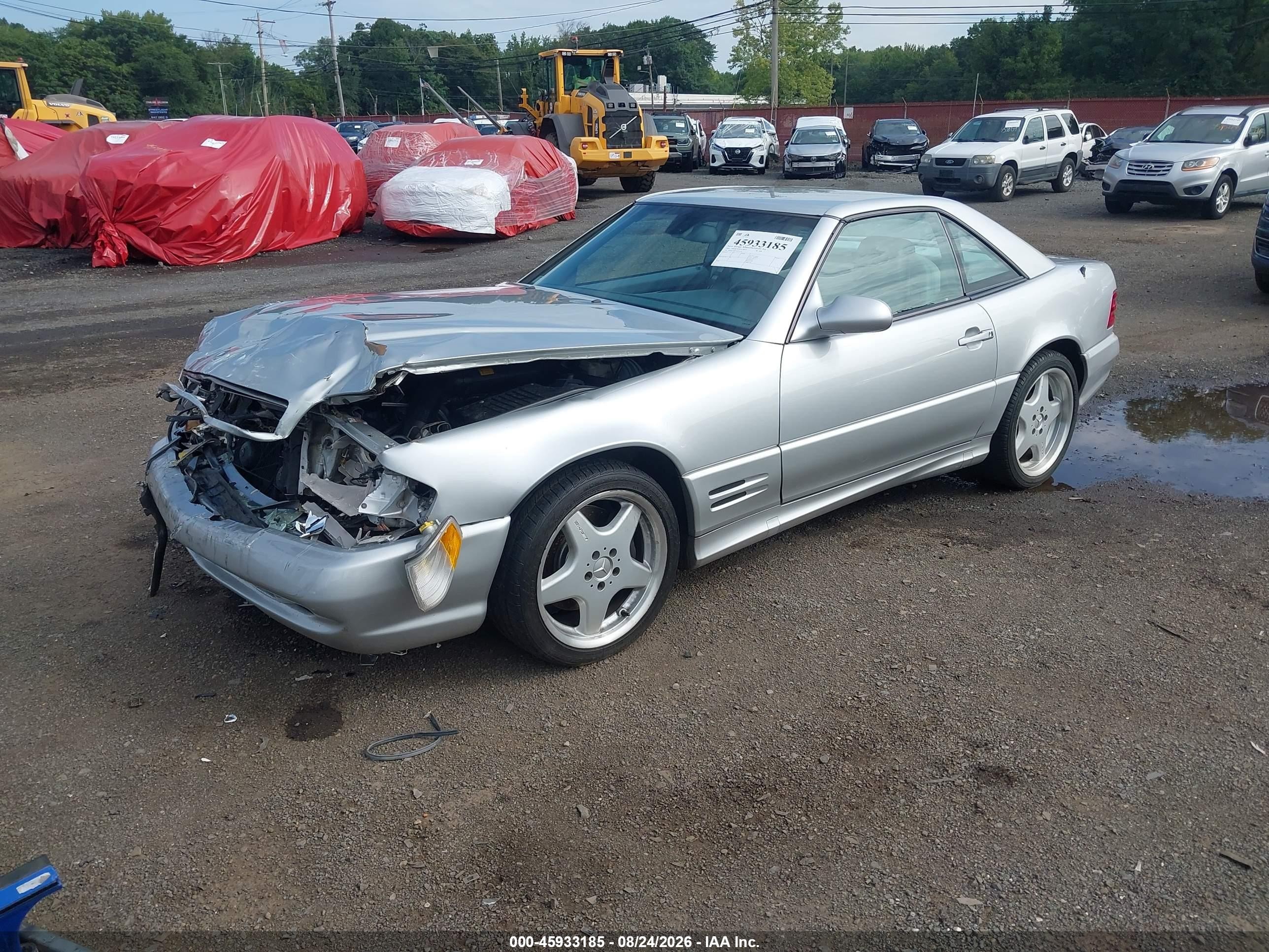 2001 Mercedes-benz Sl 500   Silver vin: WDBFA68F21F197155