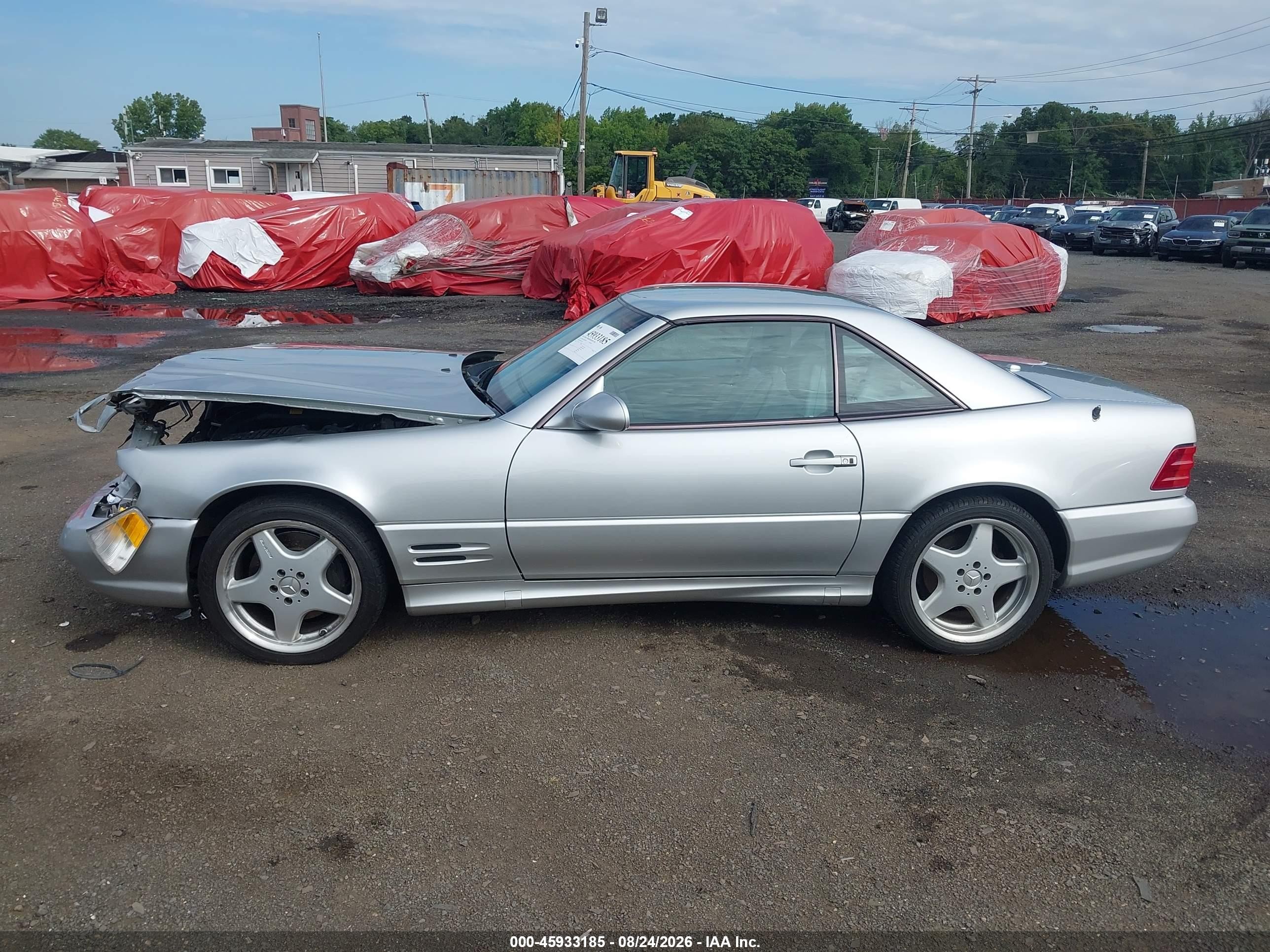 2001 Mercedes-benz Sl 500   Silver vin: WDBFA68F21F197155