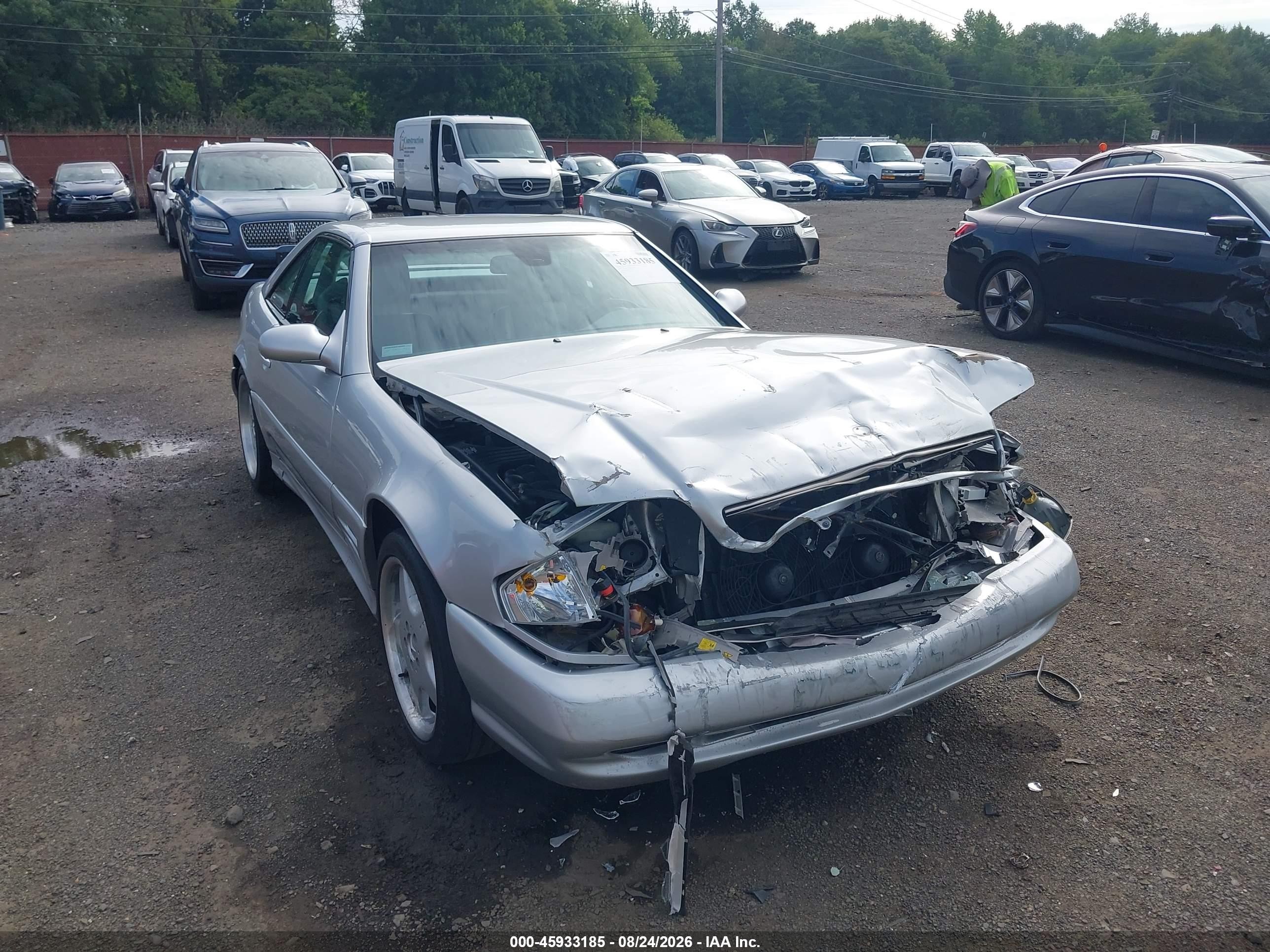2001 Mercedes-benz Sl 500   Silver vin: WDBFA68F21F197155