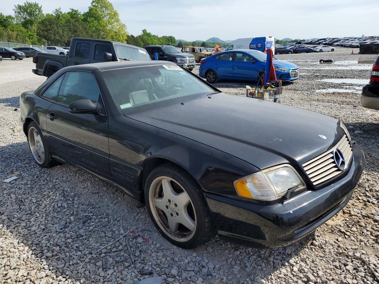 2001 Mercedes-benz Sl 500 Black vin: WDBFA68F21F198161