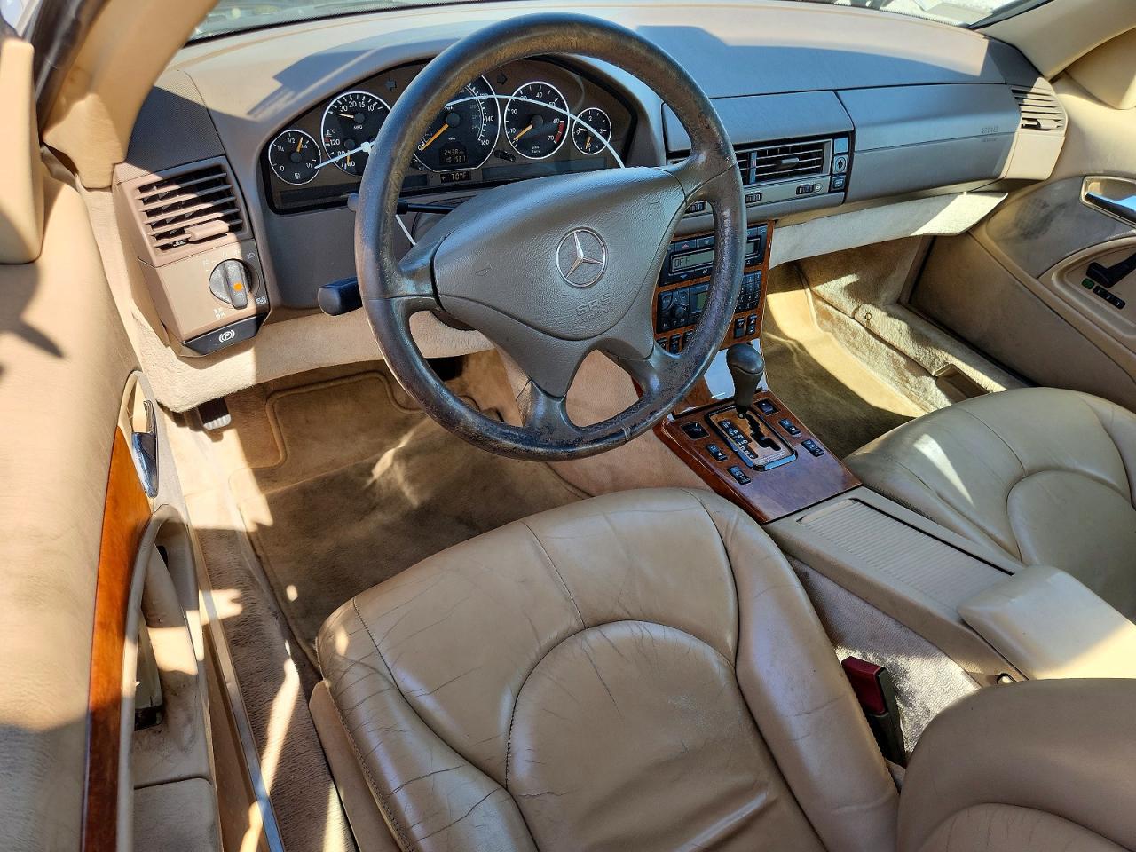 1999 Mercedes-benz Sl 500 Tan vin: WDBFA68F2XF186519