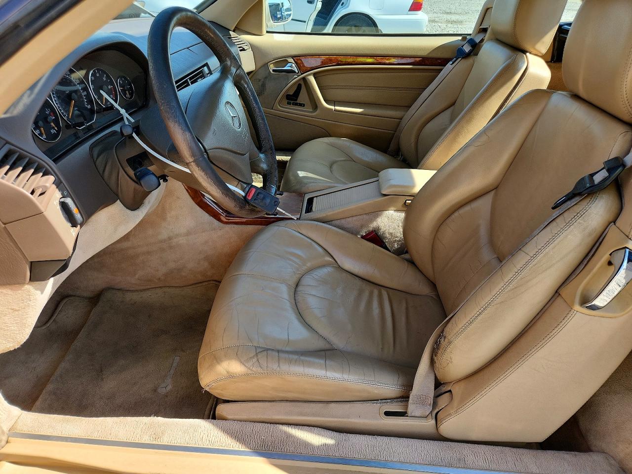 1999 Mercedes-benz Sl 500 Tan vin: WDBFA68F2XF186519