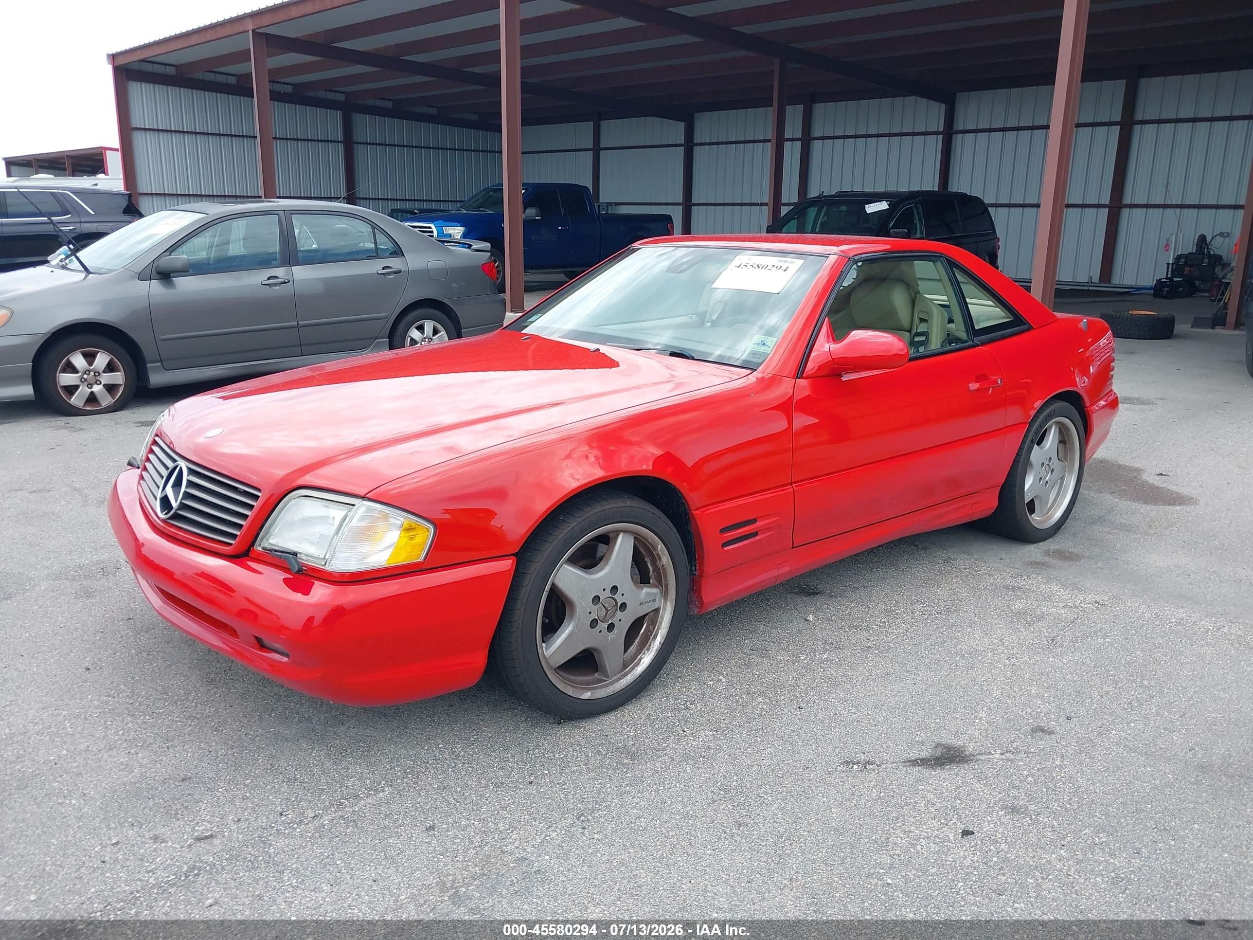 2002 Mercedes-benz Sl 500   Red vin: WDBFA68F32F201019