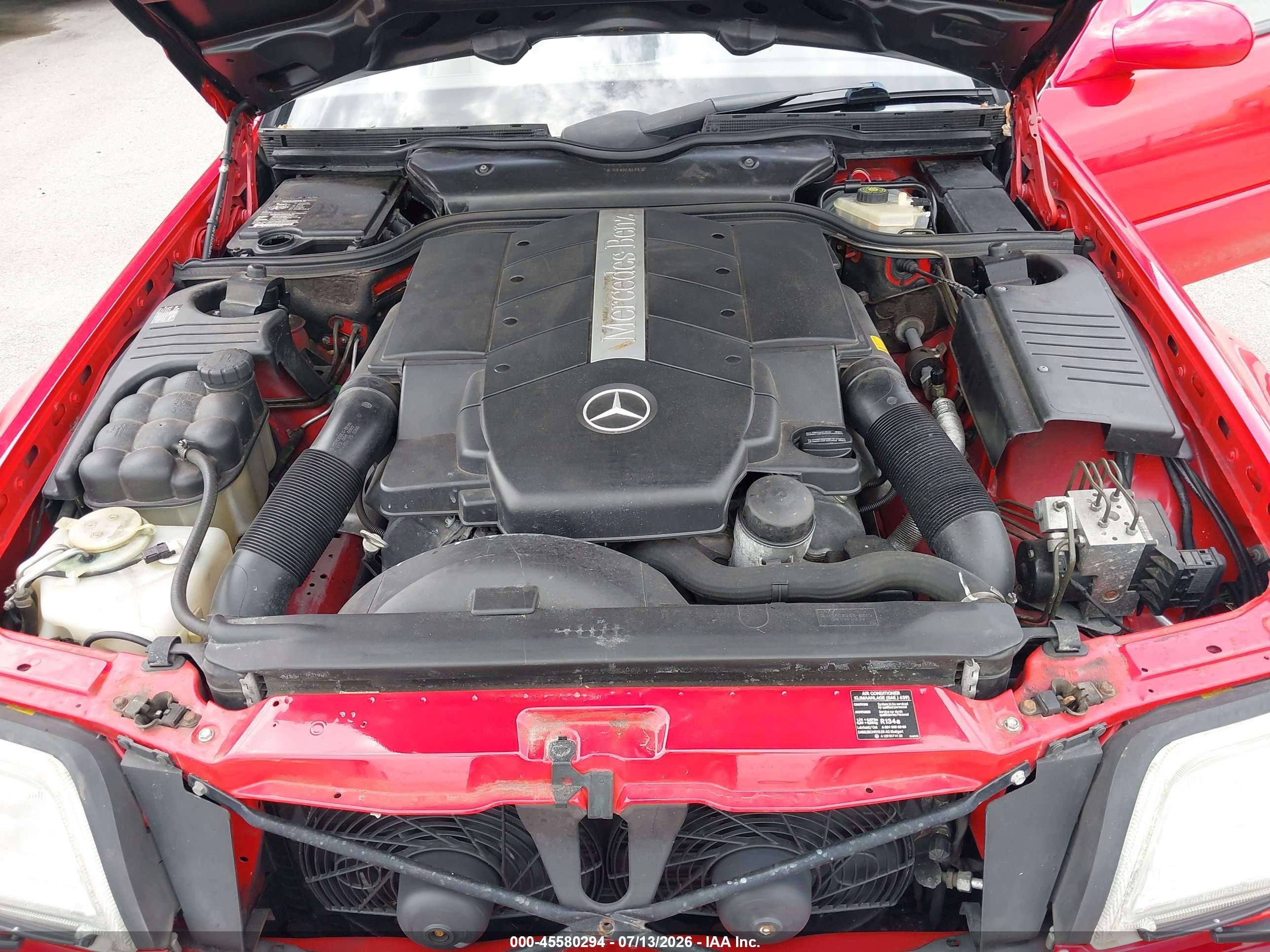 2002 Mercedes-benz Sl 500   Red vin: WDBFA68F32F201019