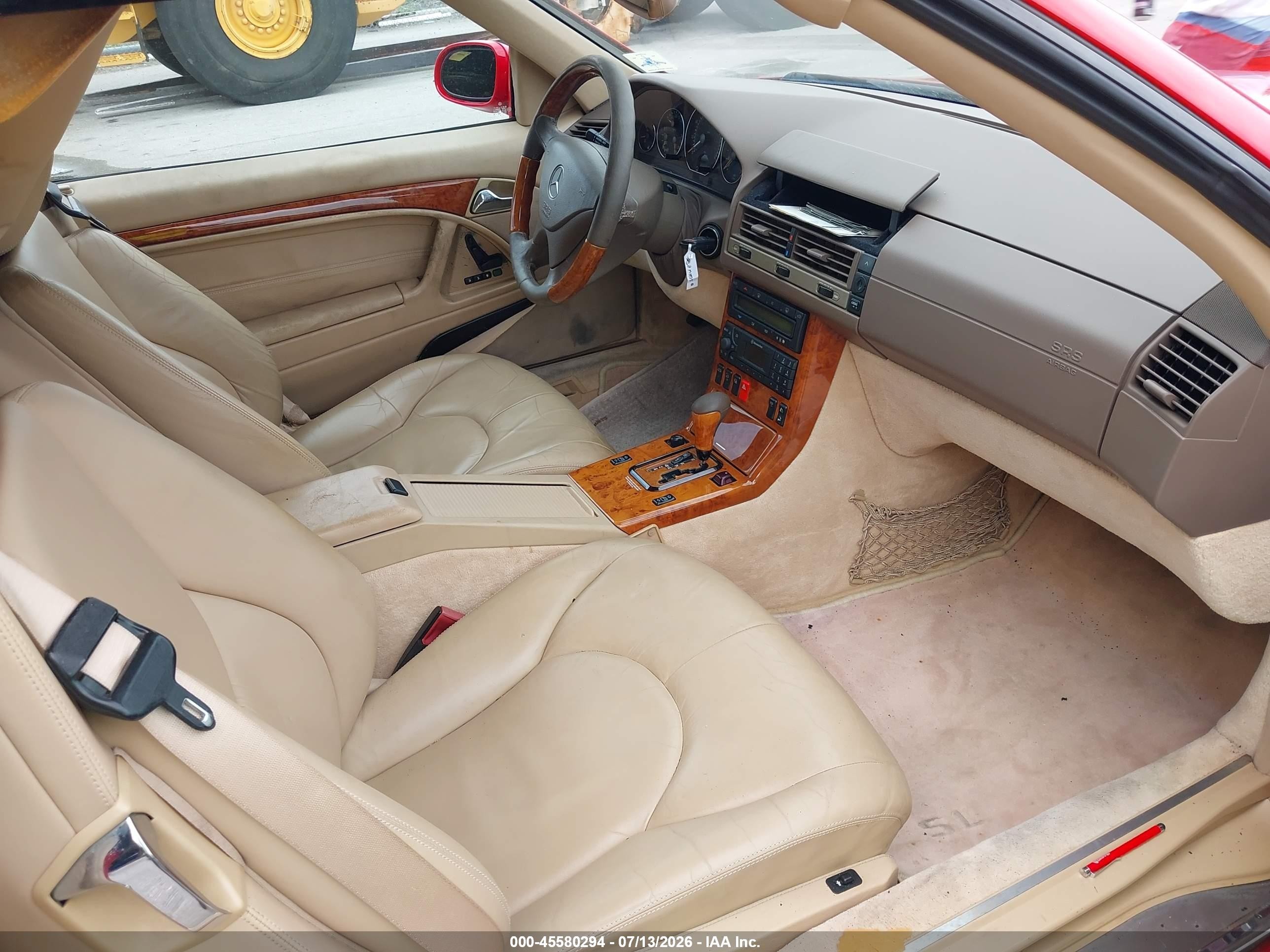 2002 Mercedes-benz Sl 500   Red vin: WDBFA68F32F201019