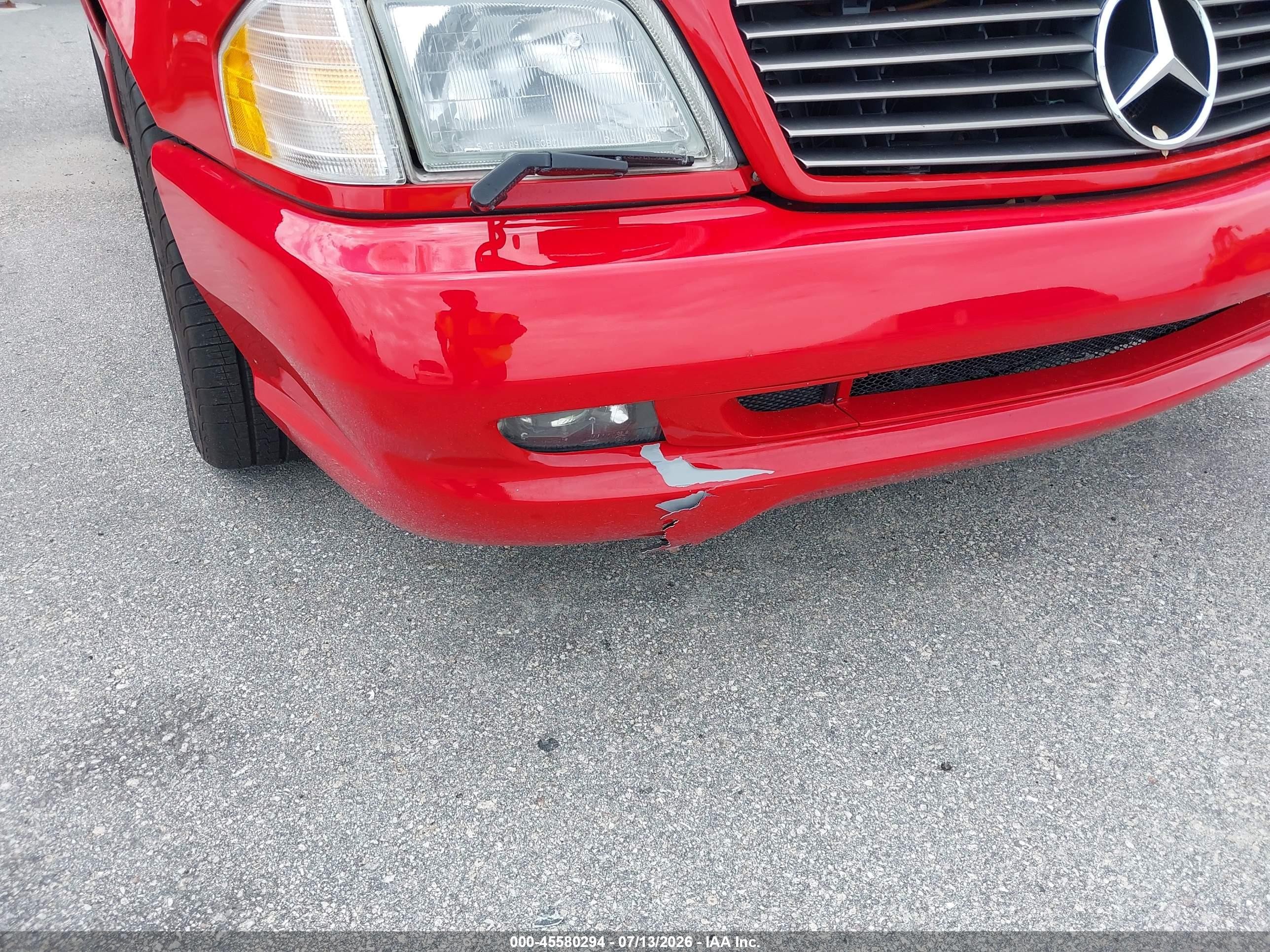2002 Mercedes-benz Sl 500   Red vin: WDBFA68F32F201019