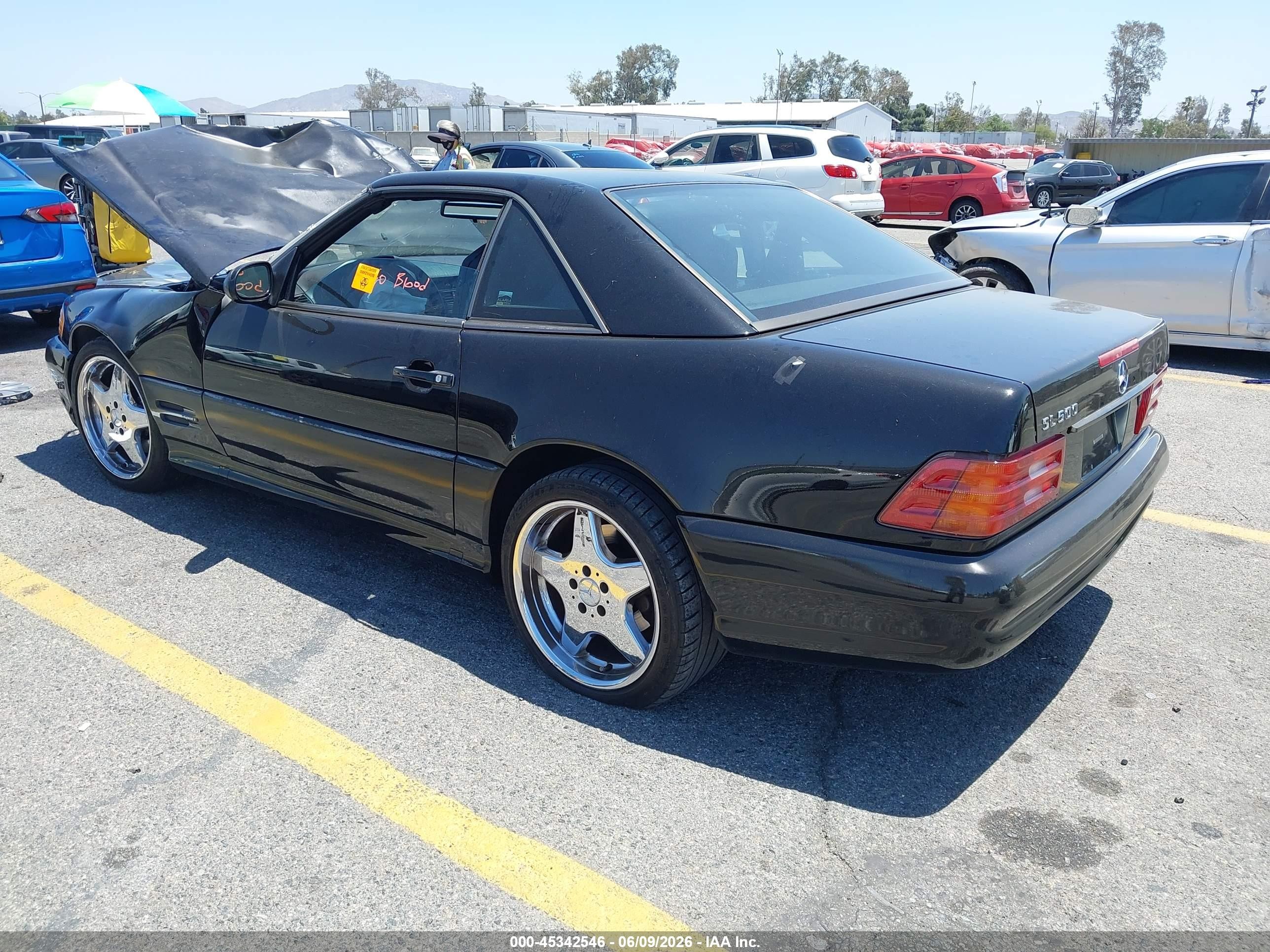 1999 Mercedes-benz Sl 500   Black vin: WDBFA68F3XF175092