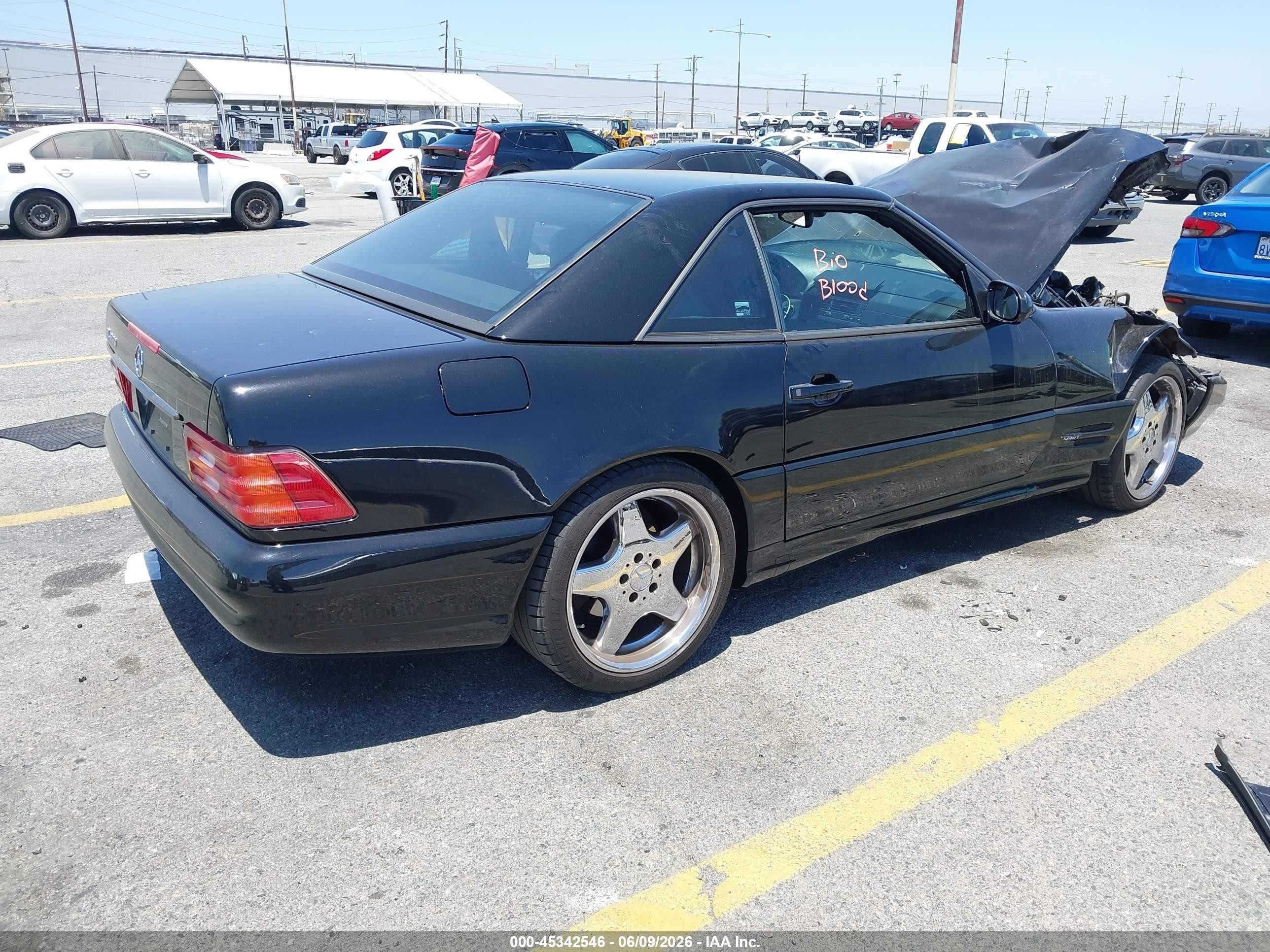 1999 Mercedes-benz Sl 500   Black vin: WDBFA68F3XF175092
