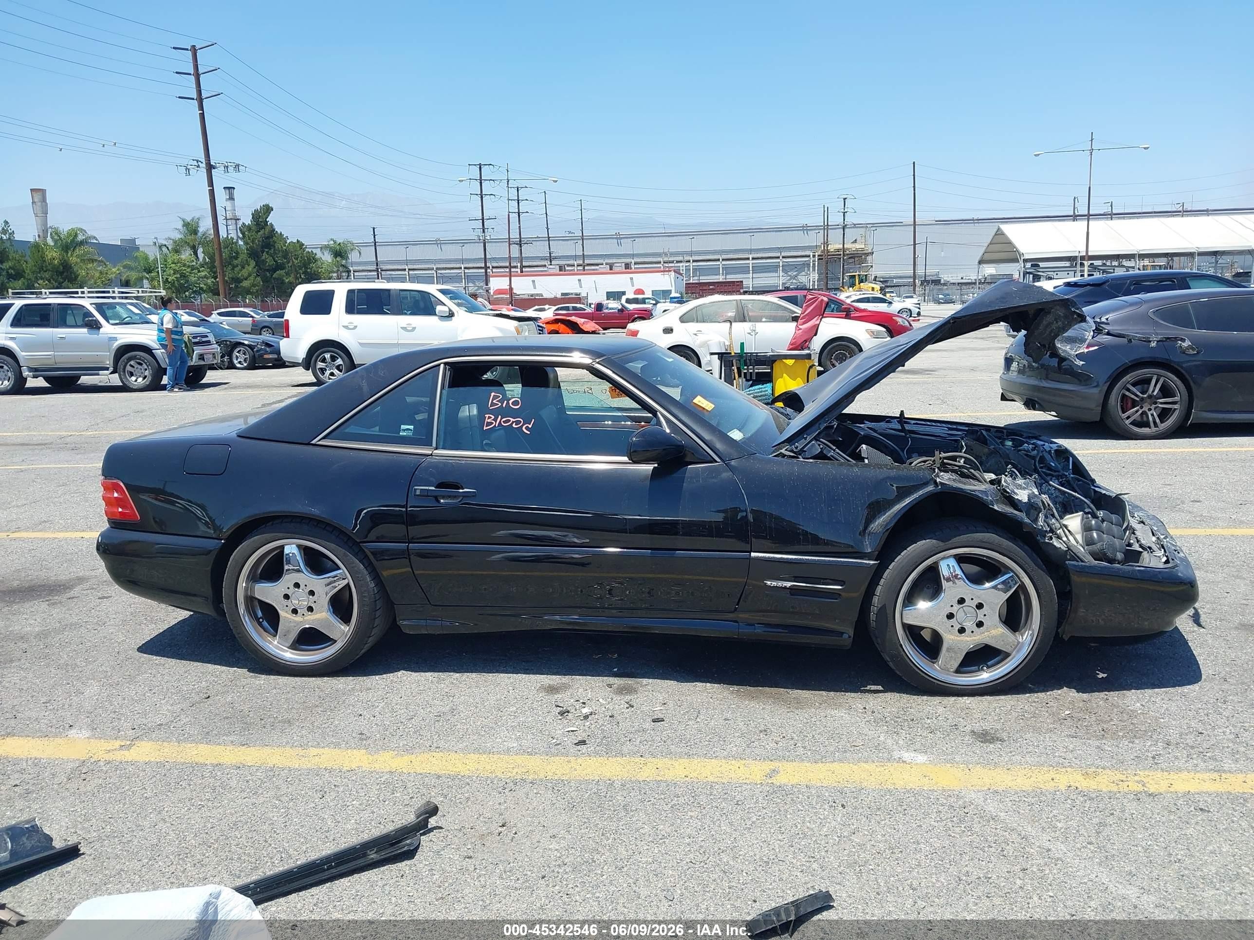 1999 Mercedes-benz Sl 500   Black vin: WDBFA68F3XF175092