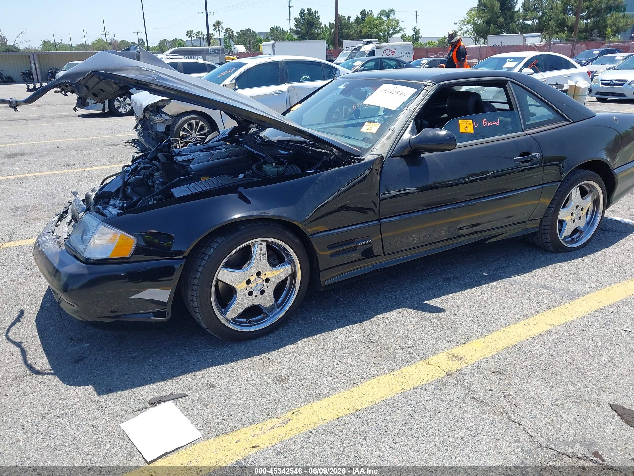 1999 Mercedes-benz Sl 500   Black vin: WDBFA68F3XF175092