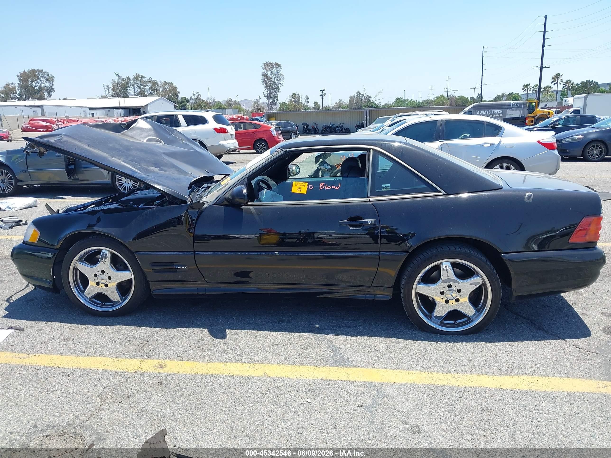 1999 Mercedes-benz Sl 500   Black vin: WDBFA68F3XF175092