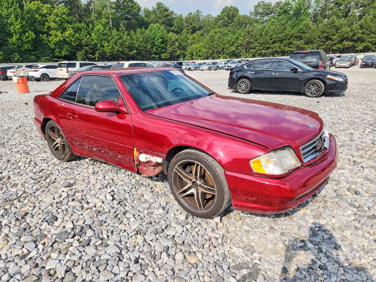 2001 Mercedes-benz Sl 500 Red vin: WDBFA68F41F196301
