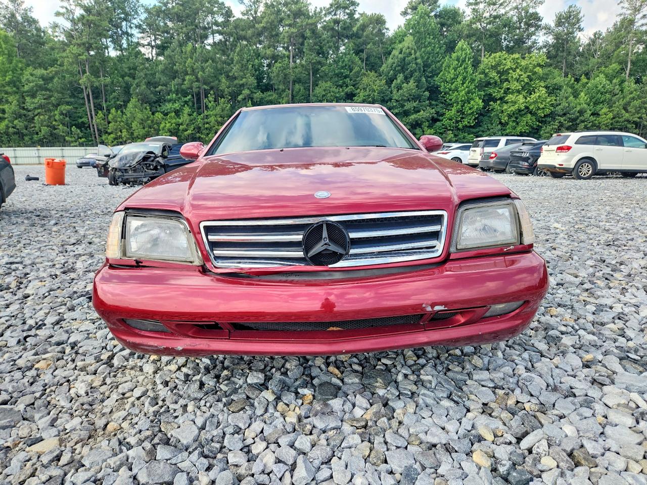 2001 Mercedes-benz Sl 500 Red vin: WDBFA68F41F196301