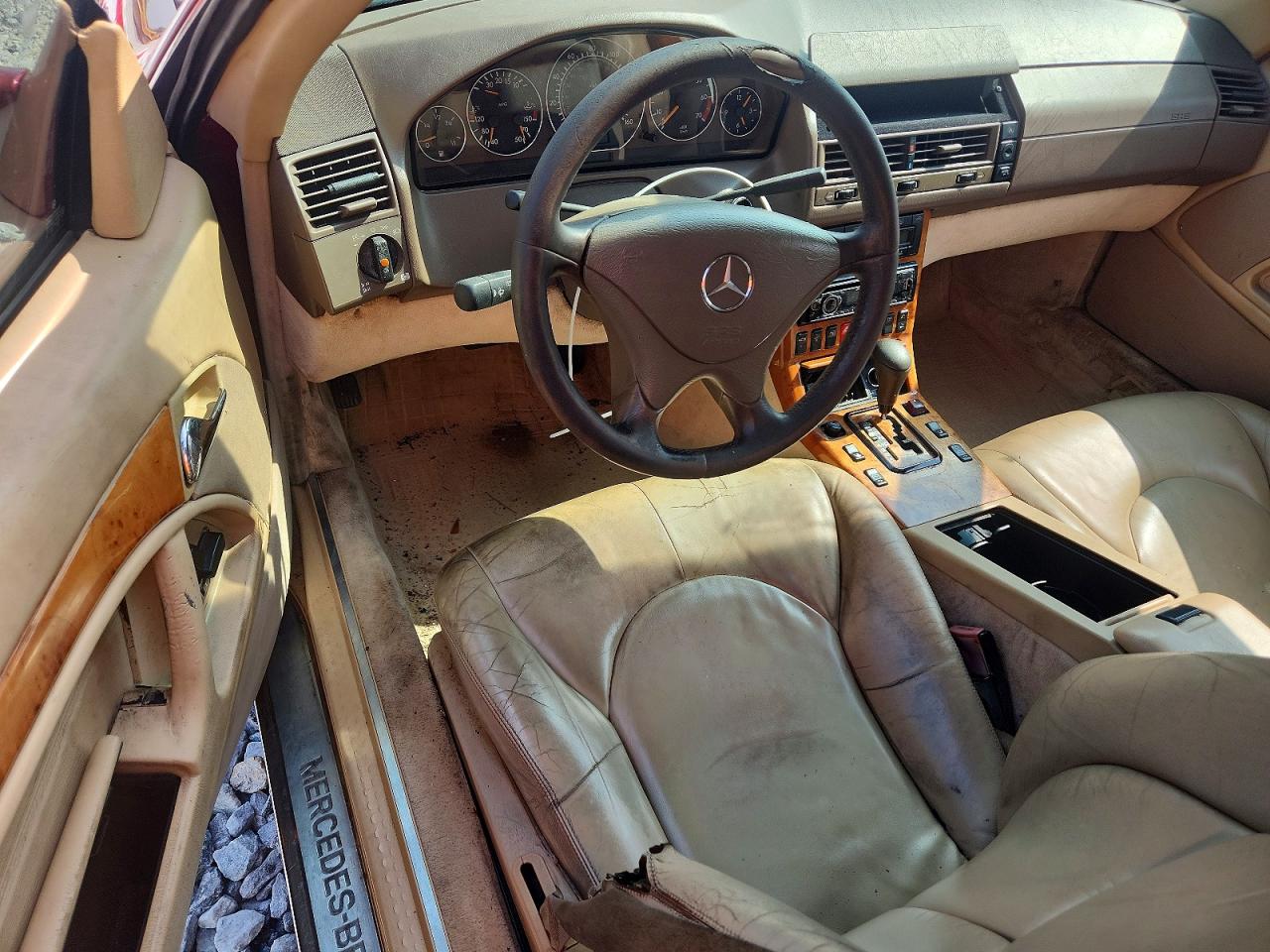 2001 Mercedes-benz Sl 500 Red vin: WDBFA68F41F196301