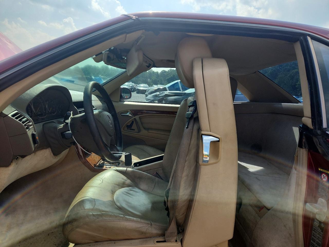 2001 Mercedes-benz Sl 500 Red vin: WDBFA68F41F196301