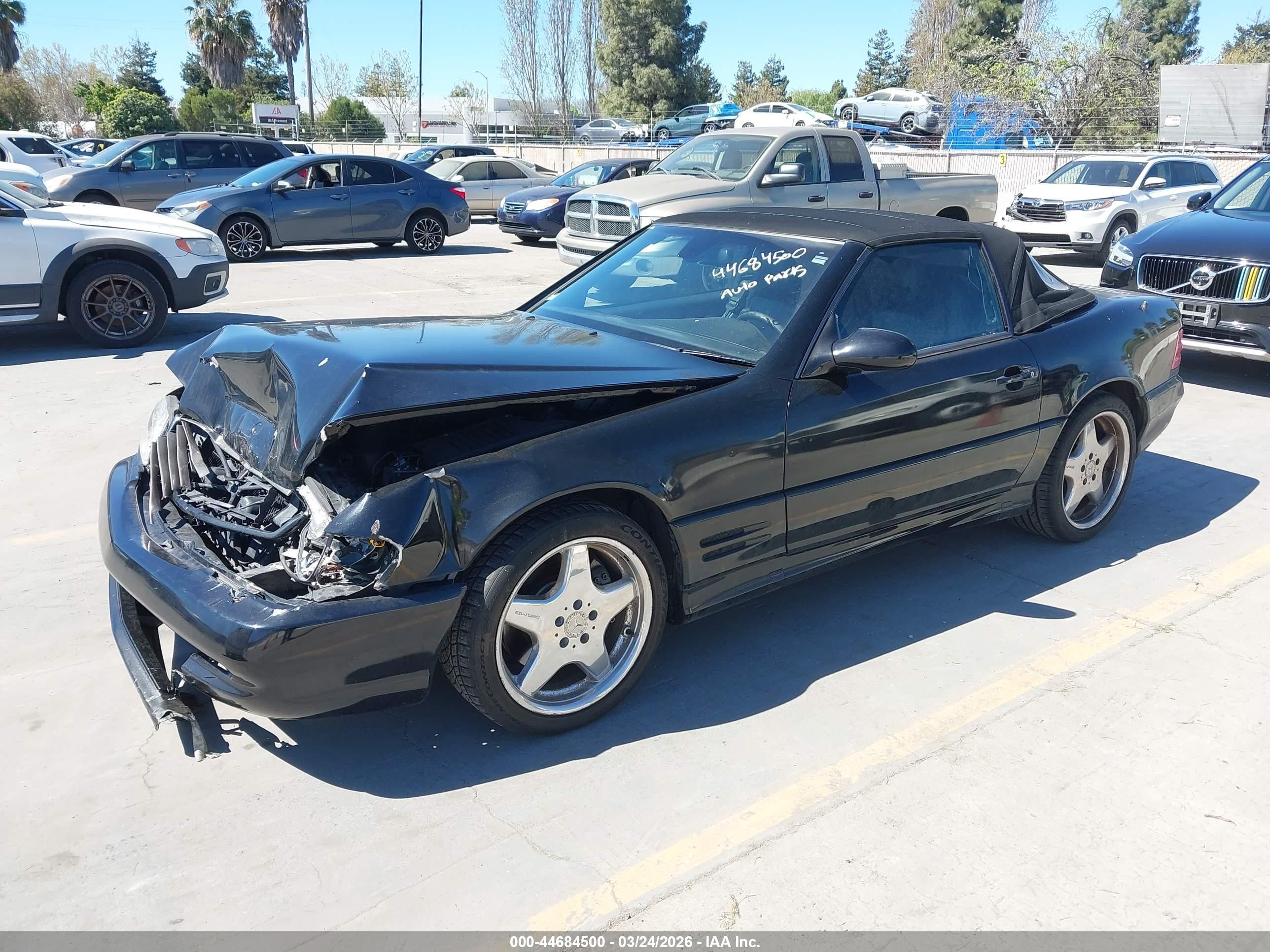2001 Mercedes-benz Sl 500   Black vin: WDBFA68F41F200573