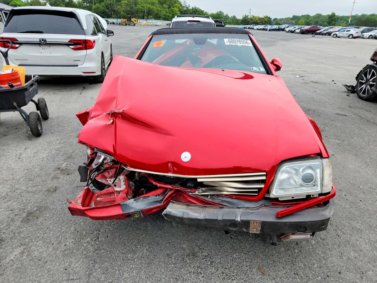 1999 Mercedes-benz Sl 500 Красный vin: WDBFA68F4XF173769