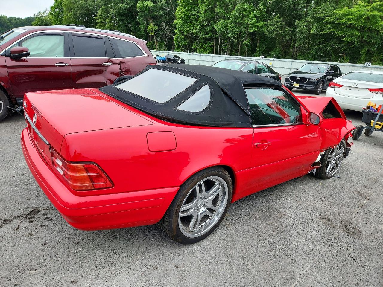 1999 Mercedes-benz Sl 500 Красный vin: WDBFA68F4XF173769