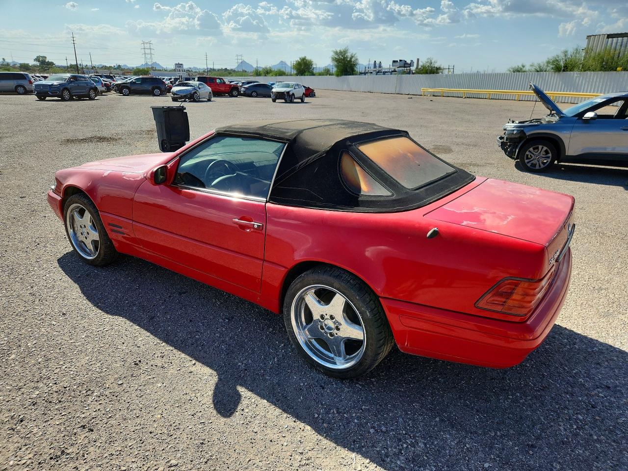 1999 Mercedes-benz Sl 500 Red vin: WDBFA68F4XF185257