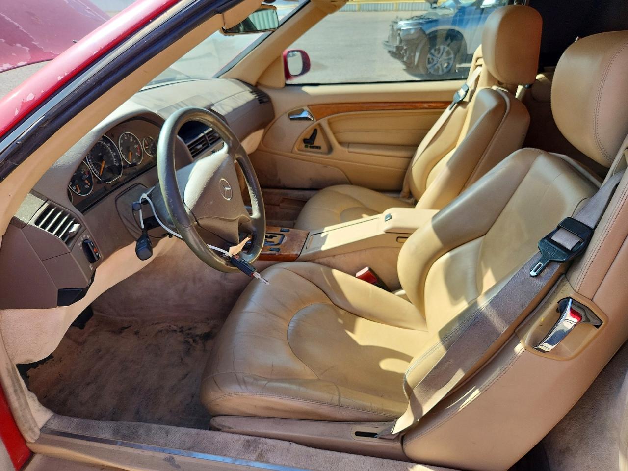 1999 Mercedes-benz Sl 500 Red vin: WDBFA68F4XF185257