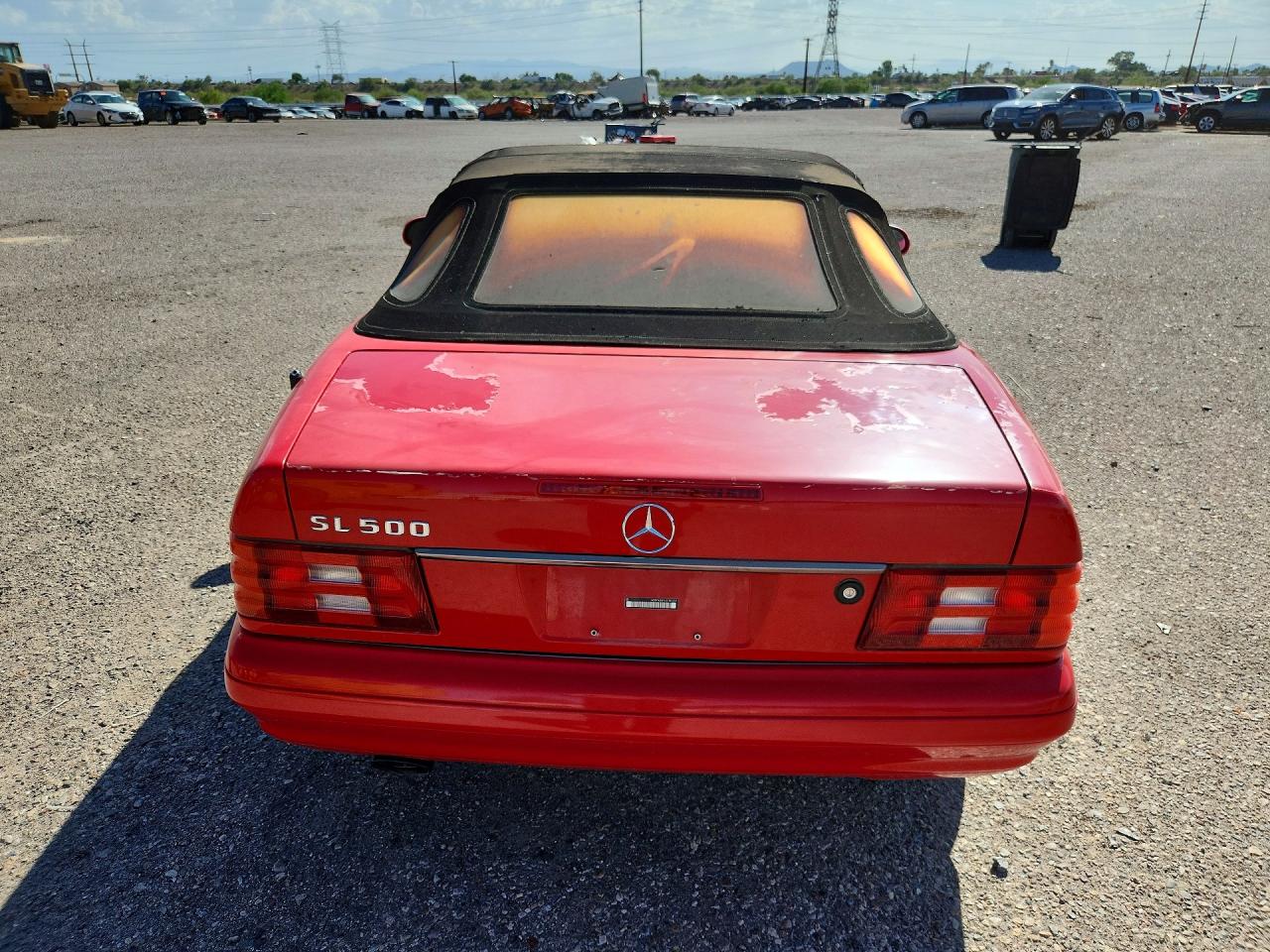 1999 Mercedes-benz Sl 500 Red vin: WDBFA68F4XF185257