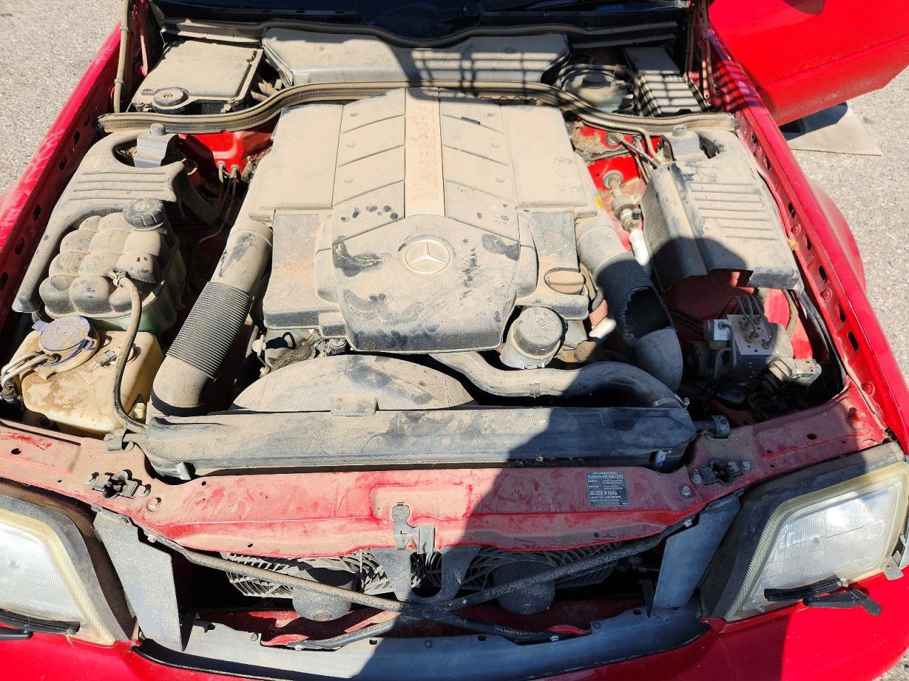 1999 Mercedes-benz Sl 500 Red vin: WDBFA68F4XF185257