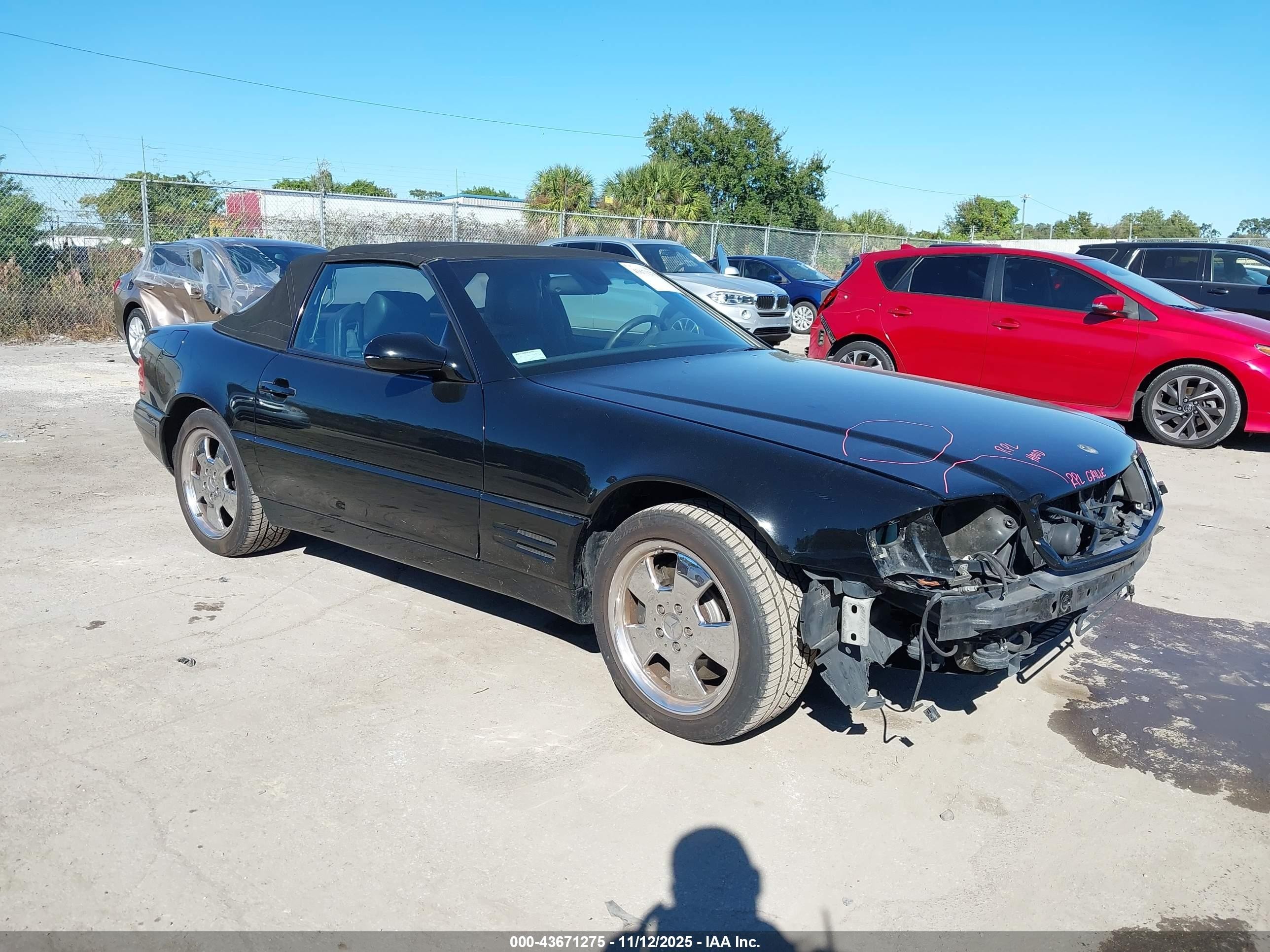 2000 Mercedes-benz Sl 500   Черный vin: WDBFA68F4YF188855