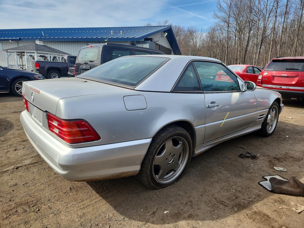 2001 Mercedes-benz Sl 500 Silver vin: WDBFA68F51F196128