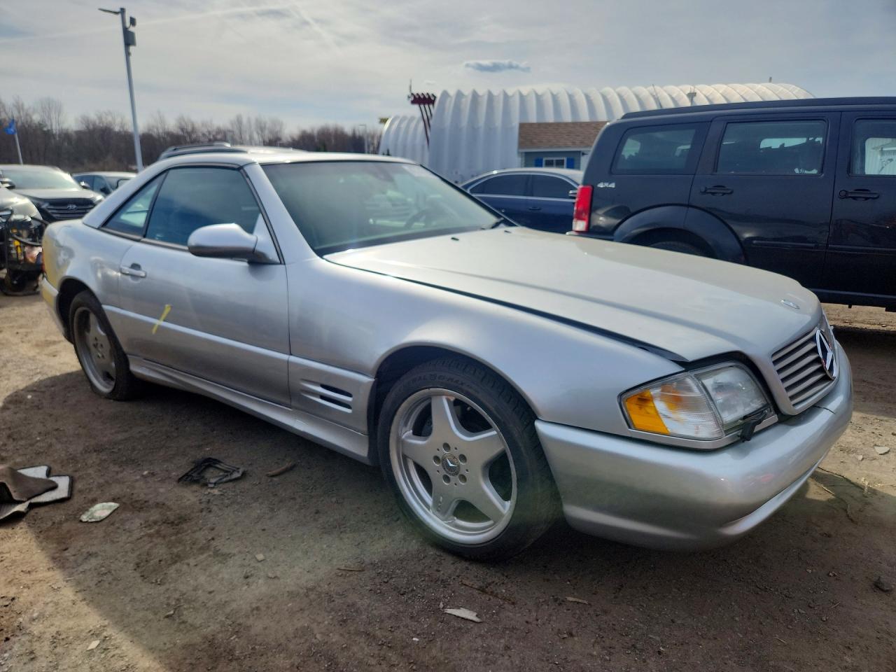 2001 Mercedes-benz Sl 500 Silver vin: WDBFA68F51F196128