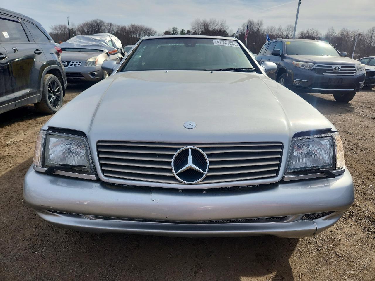 2001 Mercedes-benz Sl 500 Silver vin: WDBFA68F51F196128