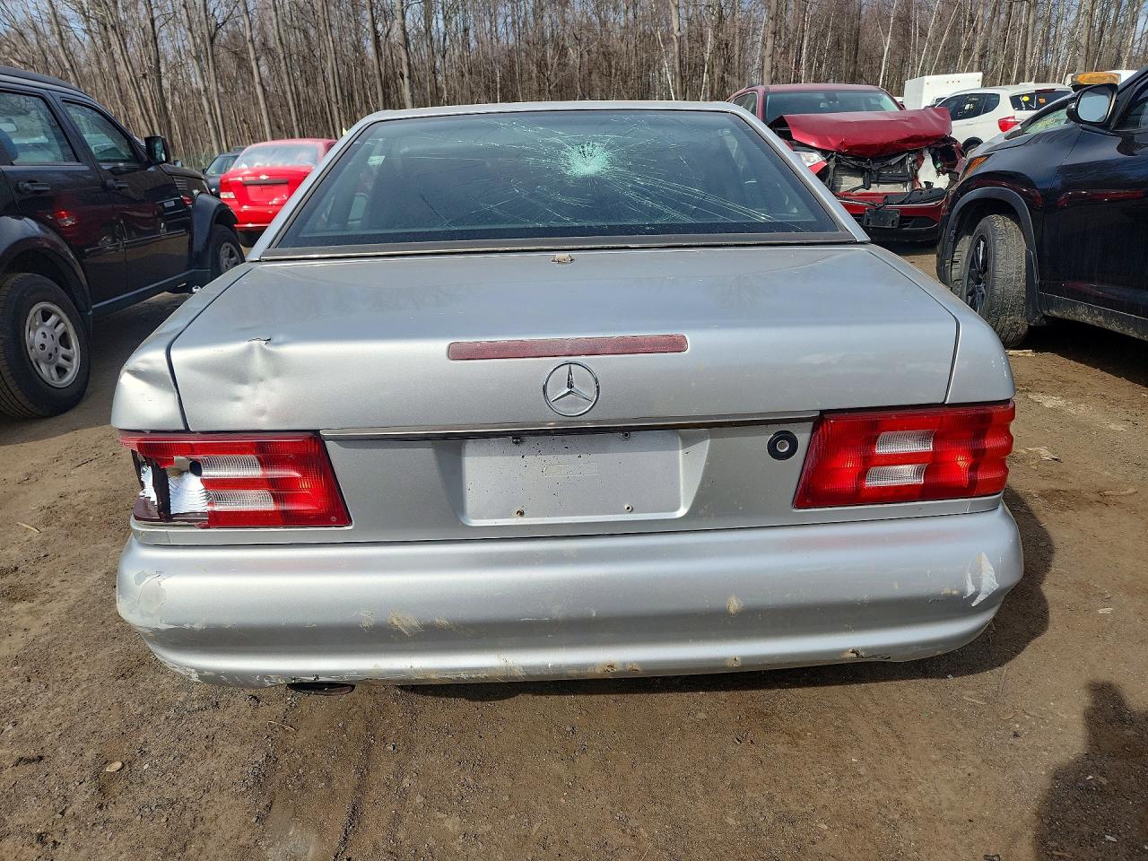 2001 Mercedes-benz Sl 500 Silver vin: WDBFA68F51F196128