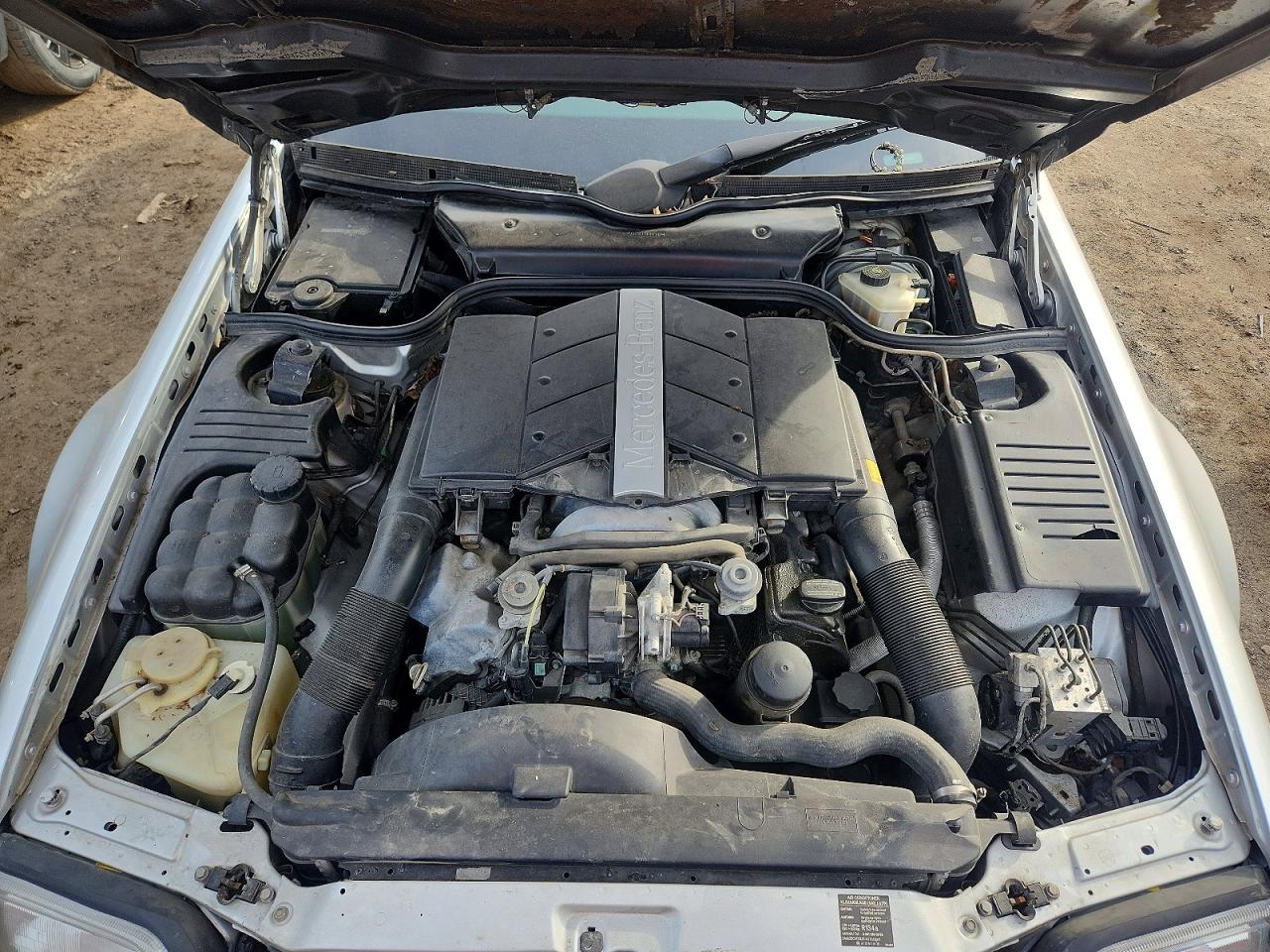 2001 Mercedes-benz Sl 500 Silver vin: WDBFA68F51F196128