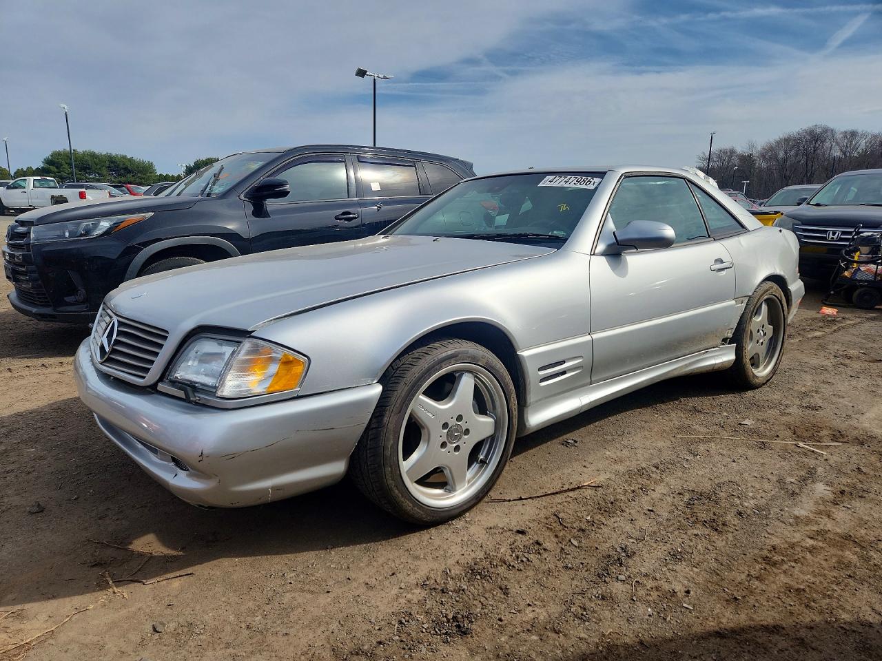 2001 Mercedes-benz Sl 500 Silver vin: WDBFA68F51F196128