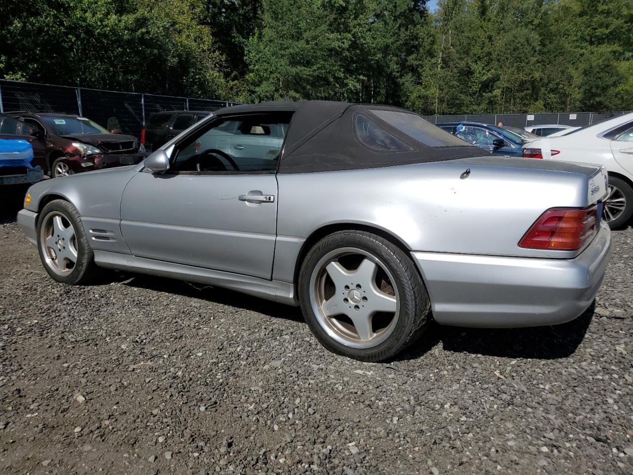 2001 Mercedes-benz Sl 500 Silver vin: WDBFA68F51F197022