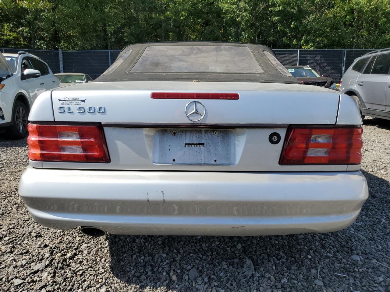 2001 Mercedes-benz Sl 500 Silver vin: WDBFA68F51F197022