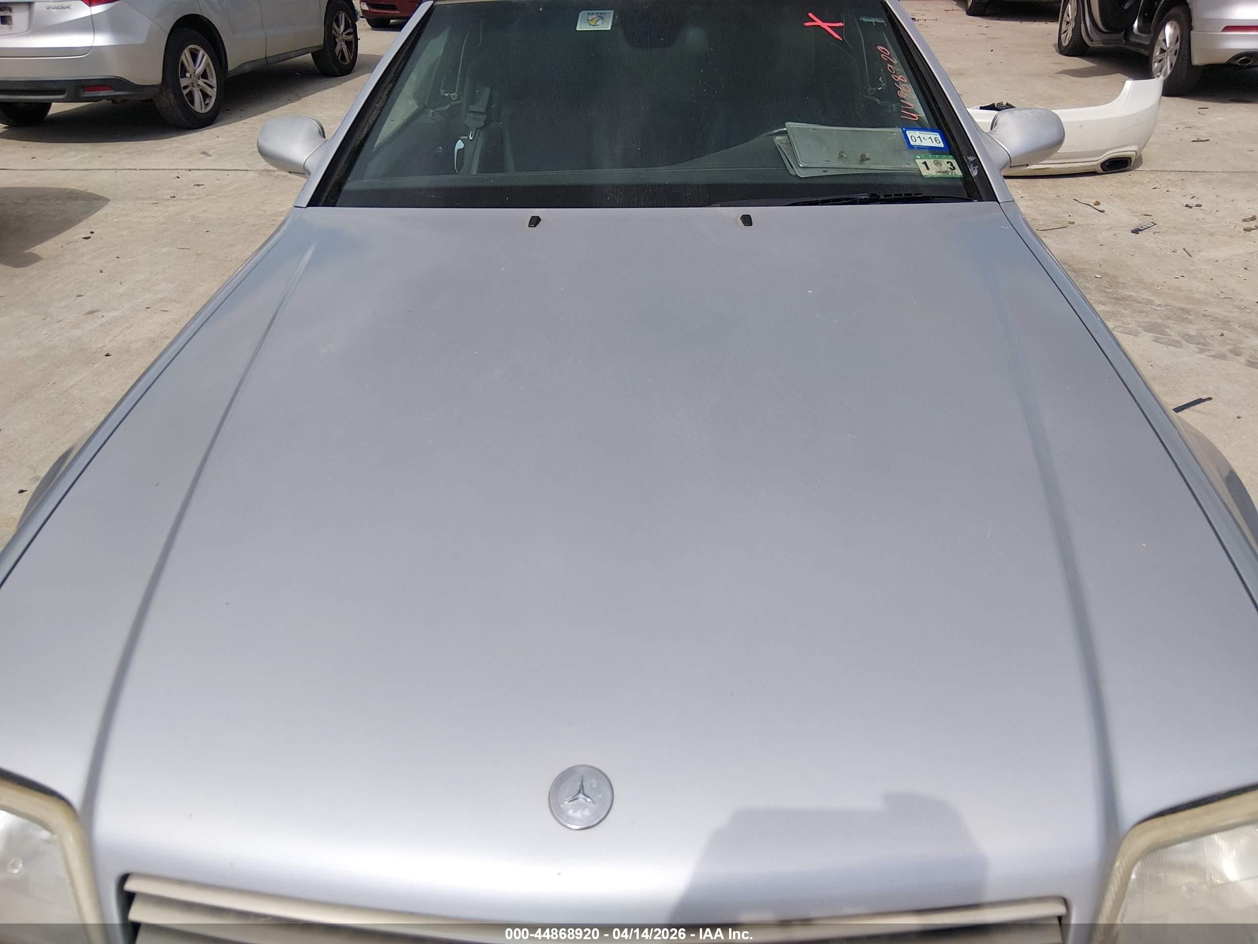 2001 Mercedes-benz Sl 500   Silver vin: WDBFA68F51F198543