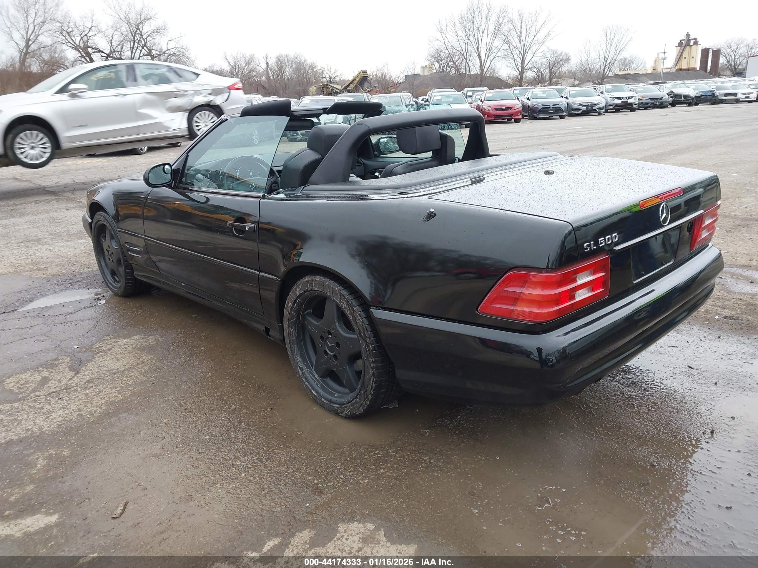 2002 Mercedes-benz Sl 500   Black vin: WDBFA68F52F201801